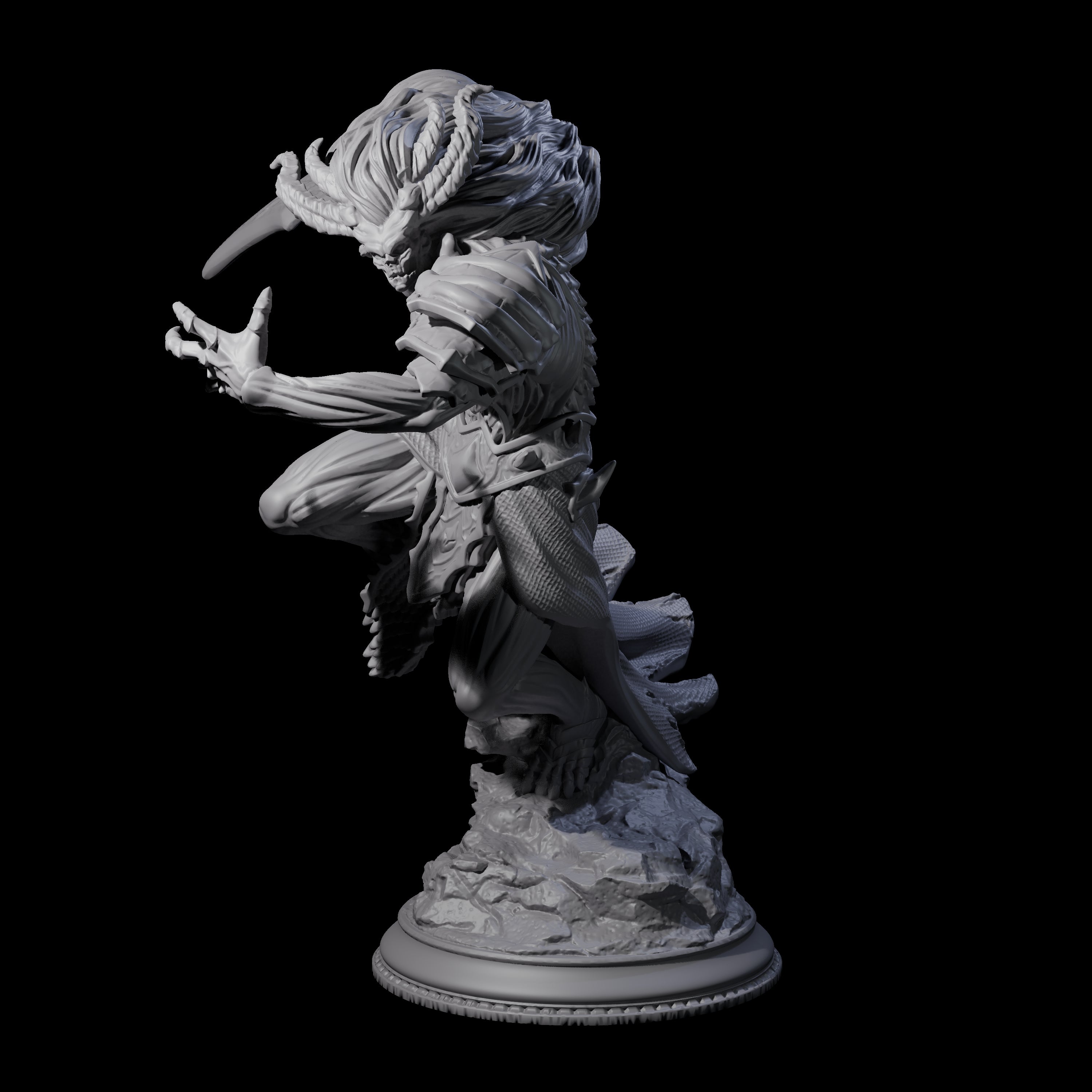 Charging Seraptis Miniature for Dungeons and Dragons, Pathfinder or other TTRPGs