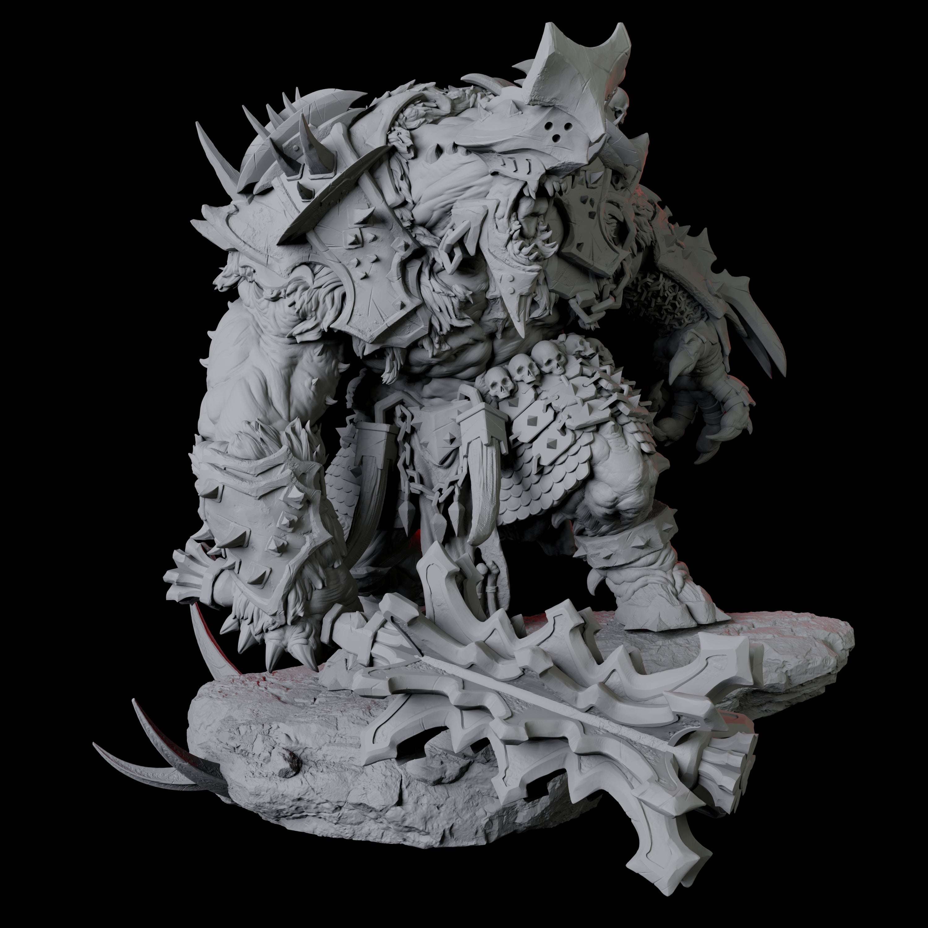 Charging Slaver Demon C Miniature for Dungeons and Dragons, Pathfinder or other TTRPGs