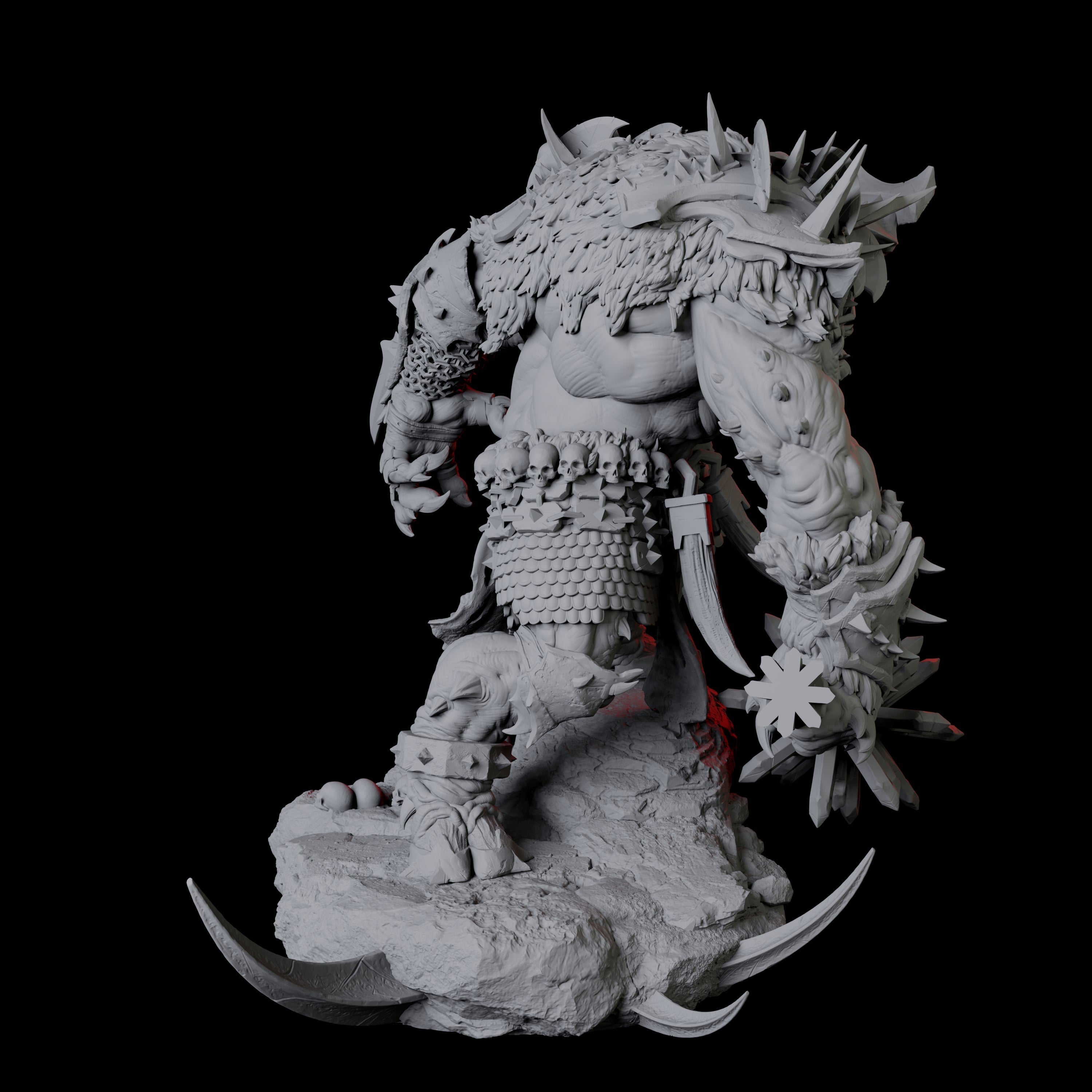 Charging Slaver Demon C Miniature for Dungeons and Dragons, Pathfinder or other TTRPGs