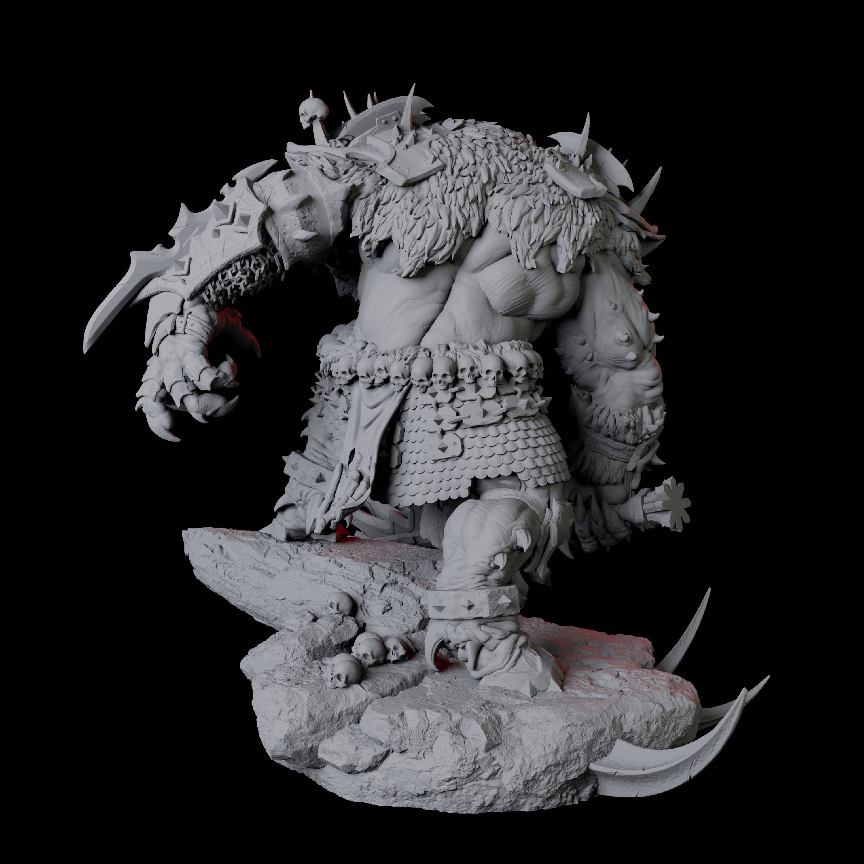 Charging Slaver Demon C Miniature for Dungeons and Dragons, Pathfinder or other TTRPGs