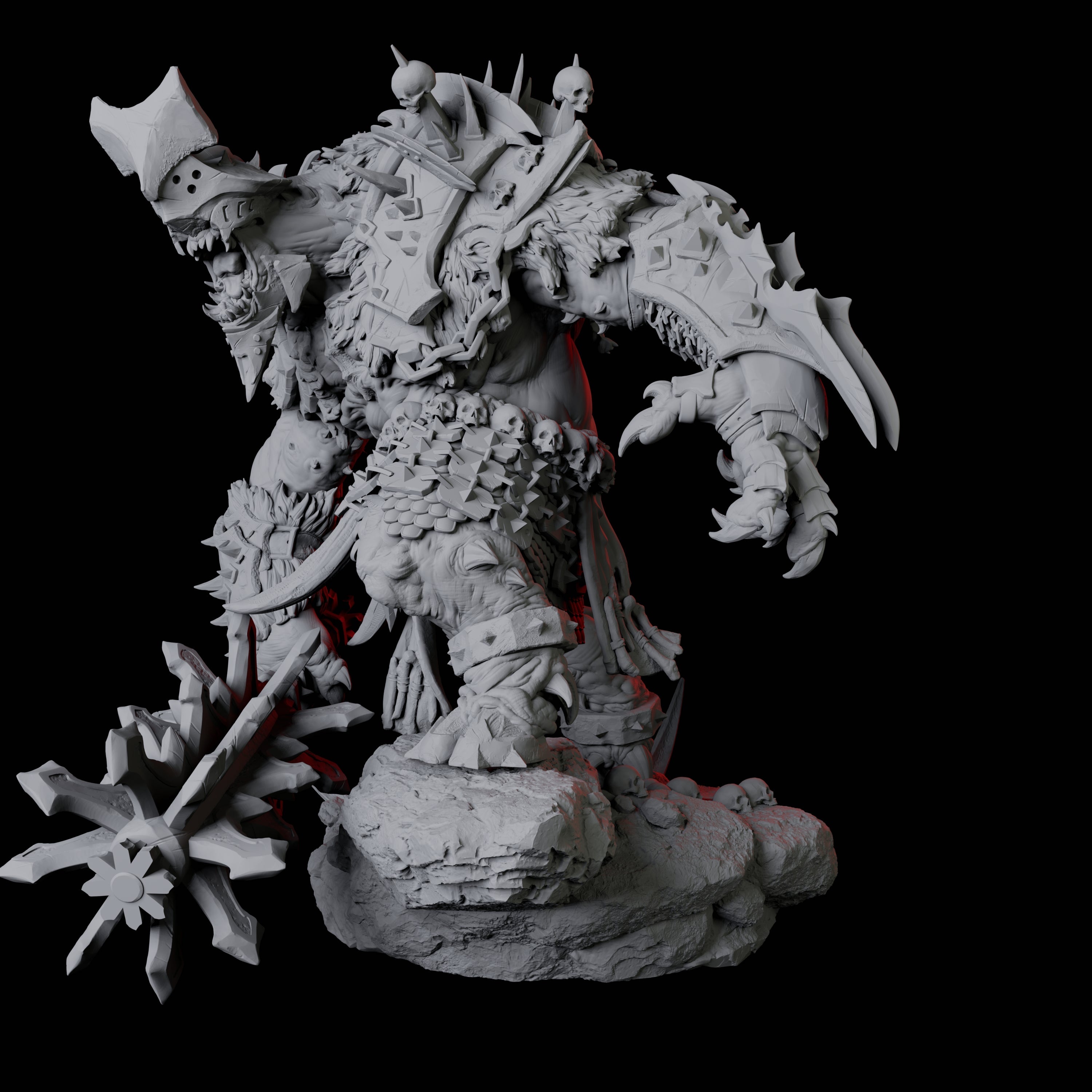 Charging Slaver Demon C Miniature for Dungeons and Dragons, Pathfinder or other TTRPGs