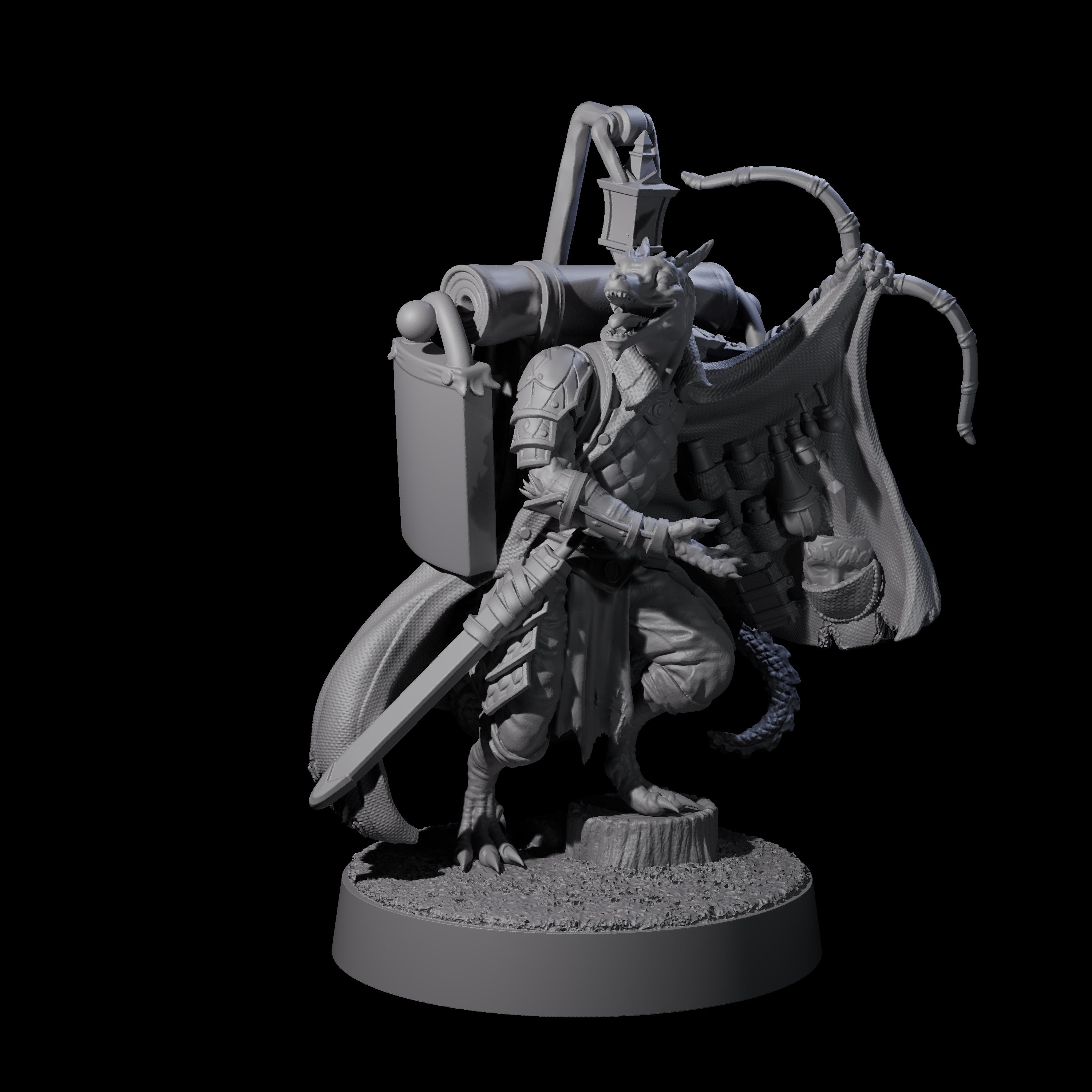 Charismatic Kobold Trader Miniature for Dungeons and Dragons, Pathfinder or other TTRPGs