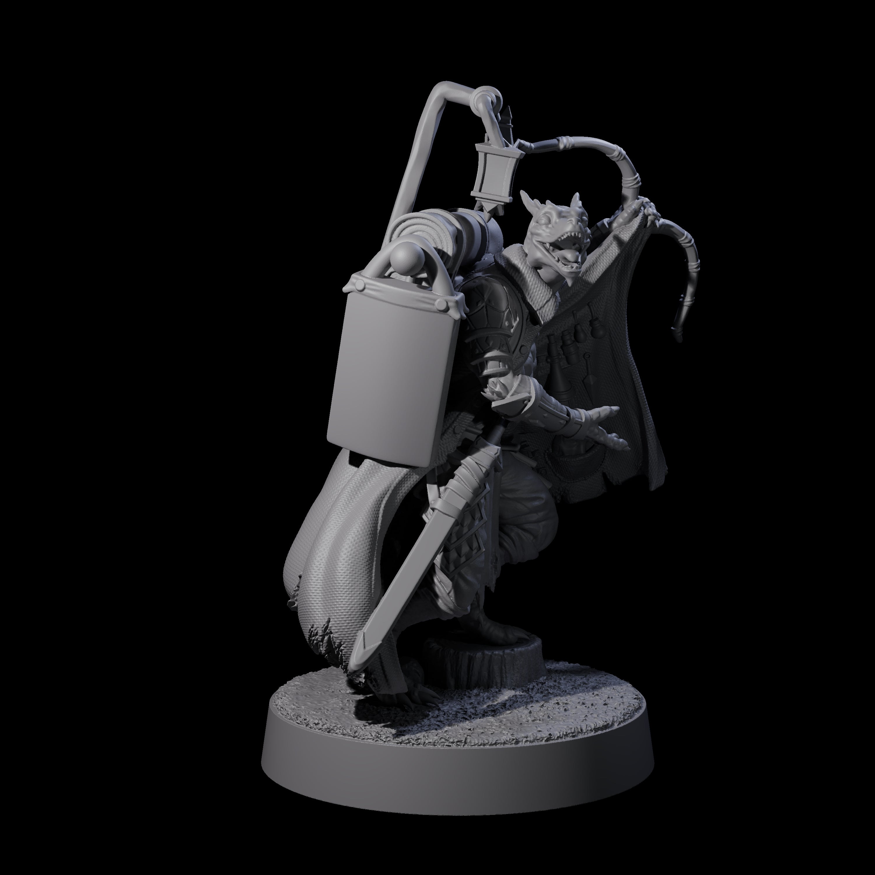 Charismatic Kobold Trader Miniature for Dungeons and Dragons, Pathfinder or other TTRPGs