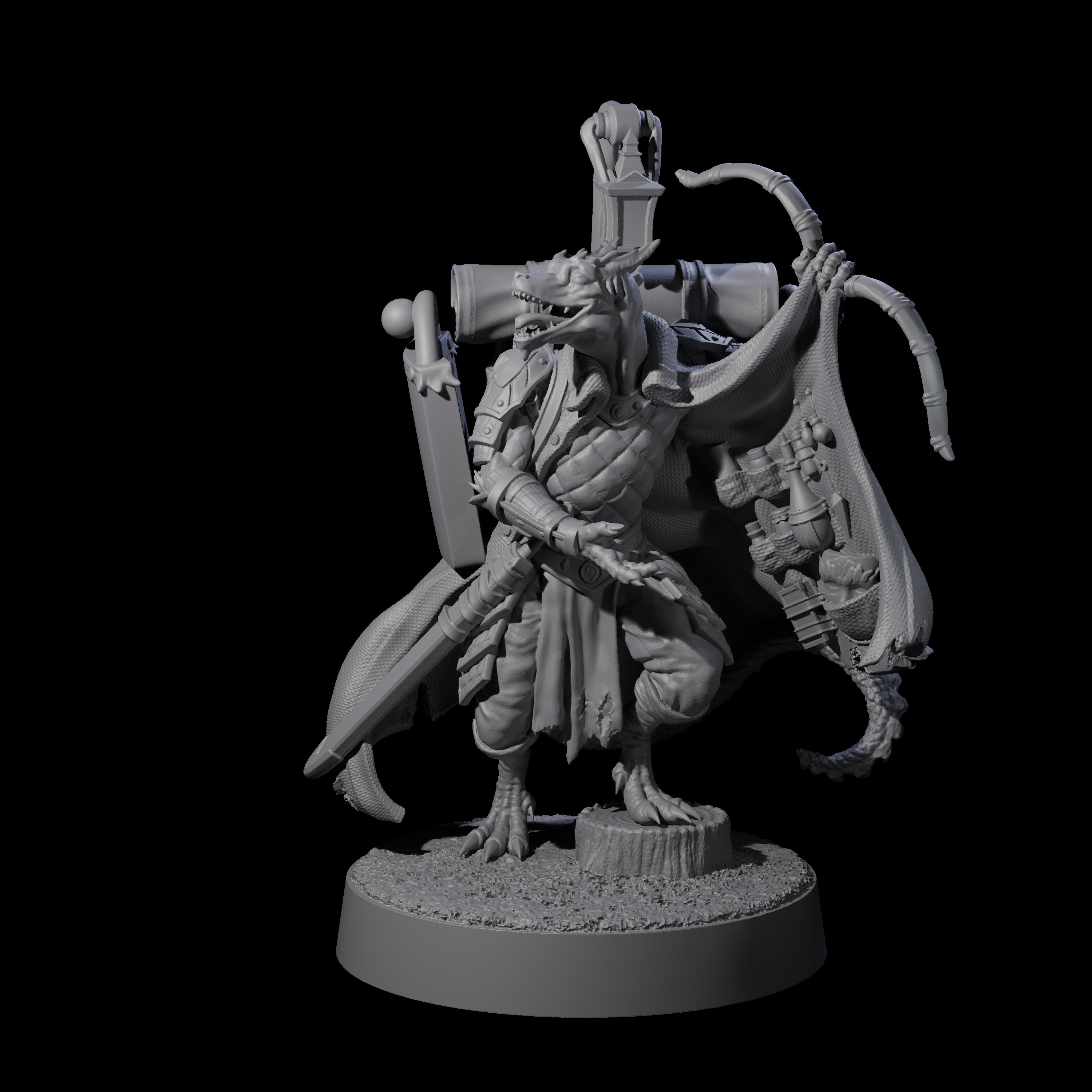 Charismatic Kobold Trader Miniature for Dungeons and Dragons, Pathfinder or other TTRPGs