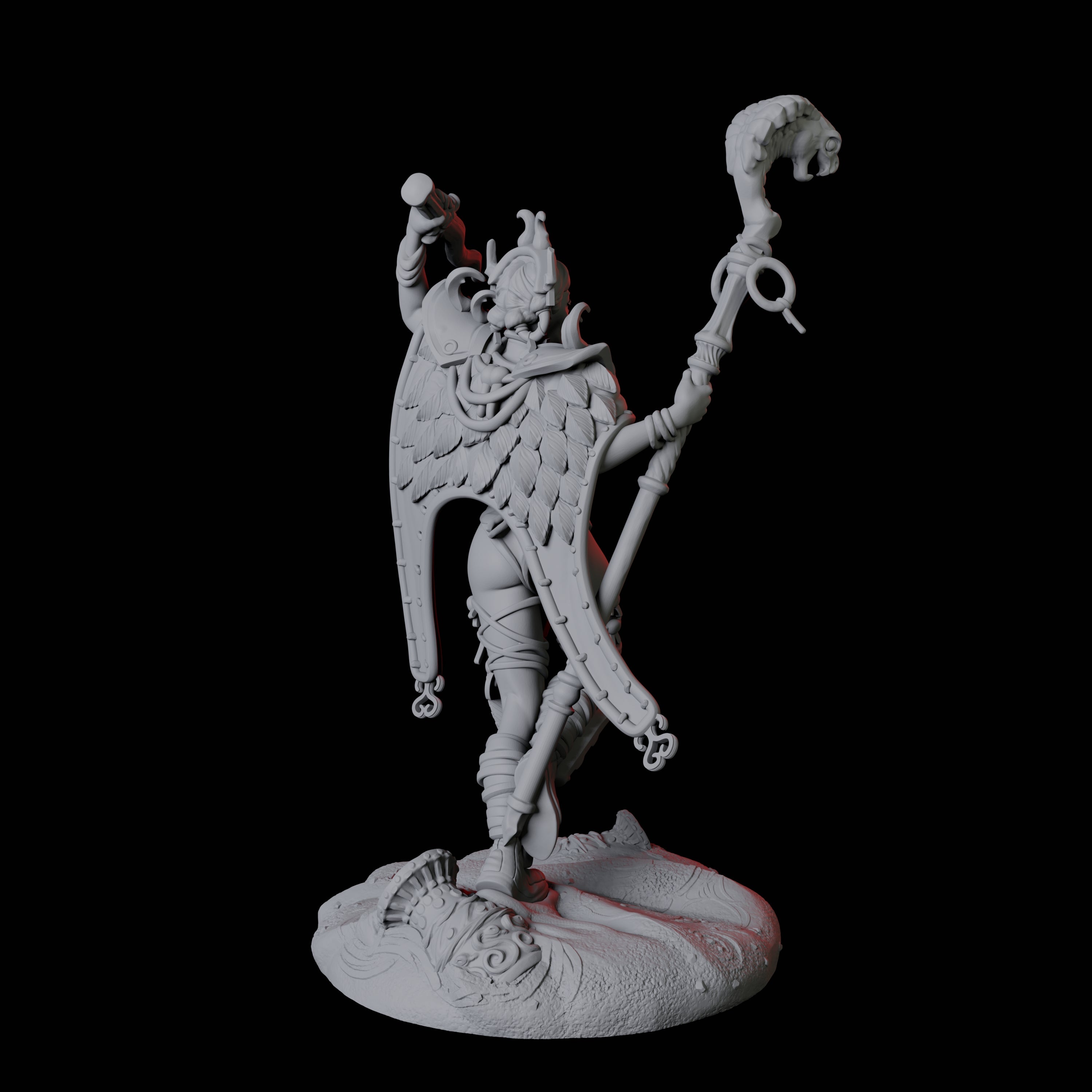 Charming Snake Sorceress Miniature for Dungeons and Dragons, Pathfinder or other TTRPGs