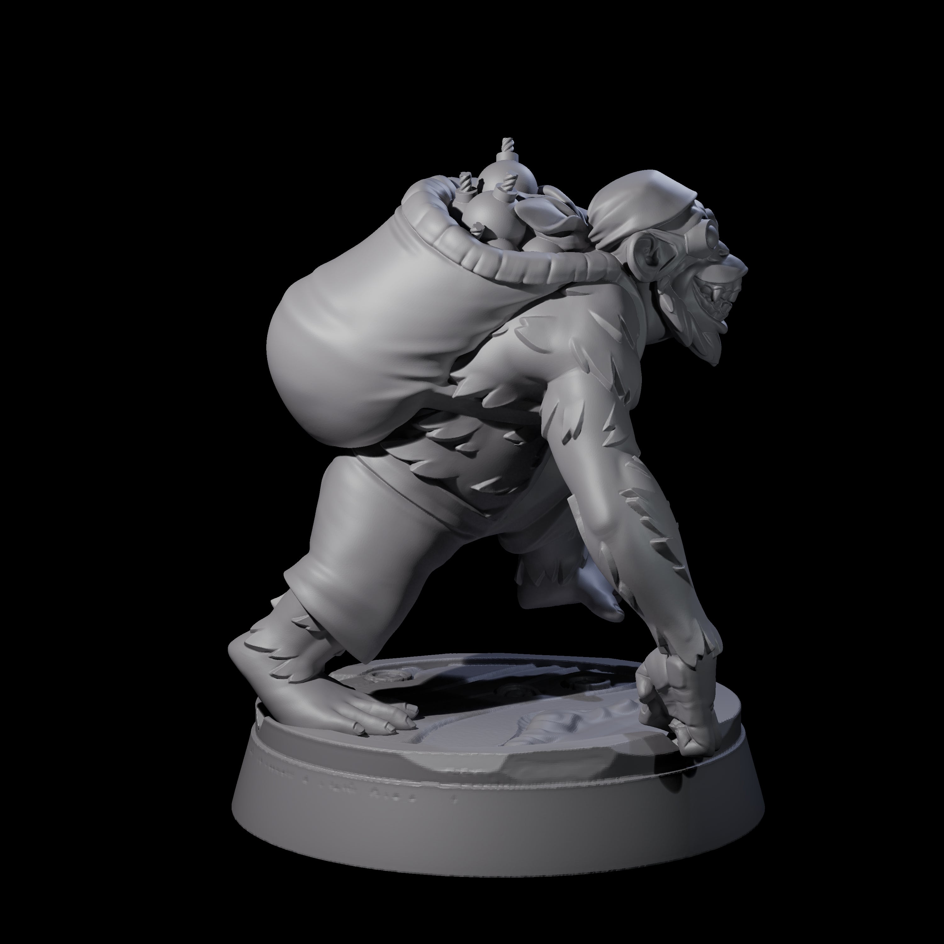 Cheeky Ape Powder Monkey Miniature for Dungeons and Dragons, Pathfinder or other TTRPGs