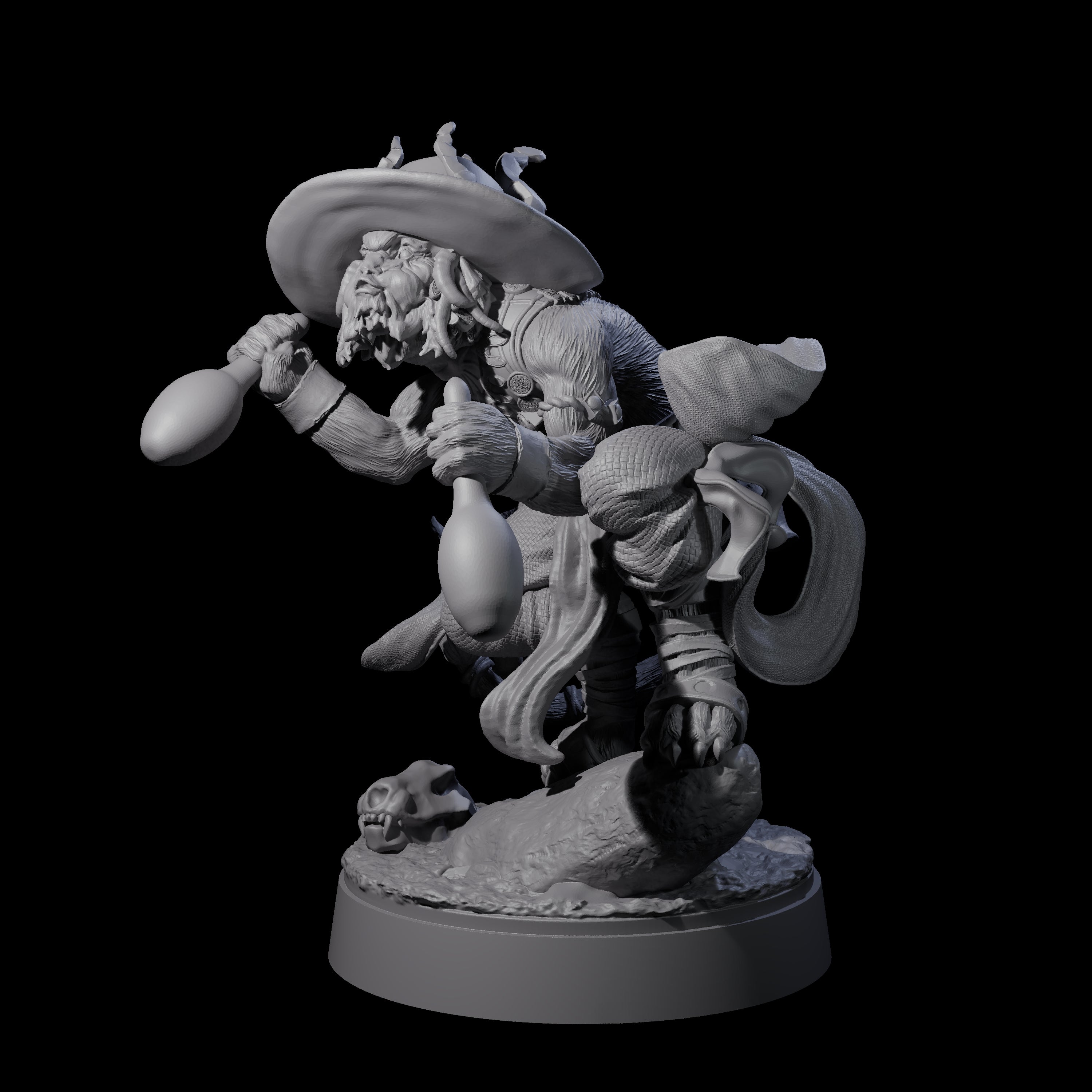 Cheeky Crouching Tabaxi Miniature for Dungeons and Dragons, Pathfinder or other TTRPGs
