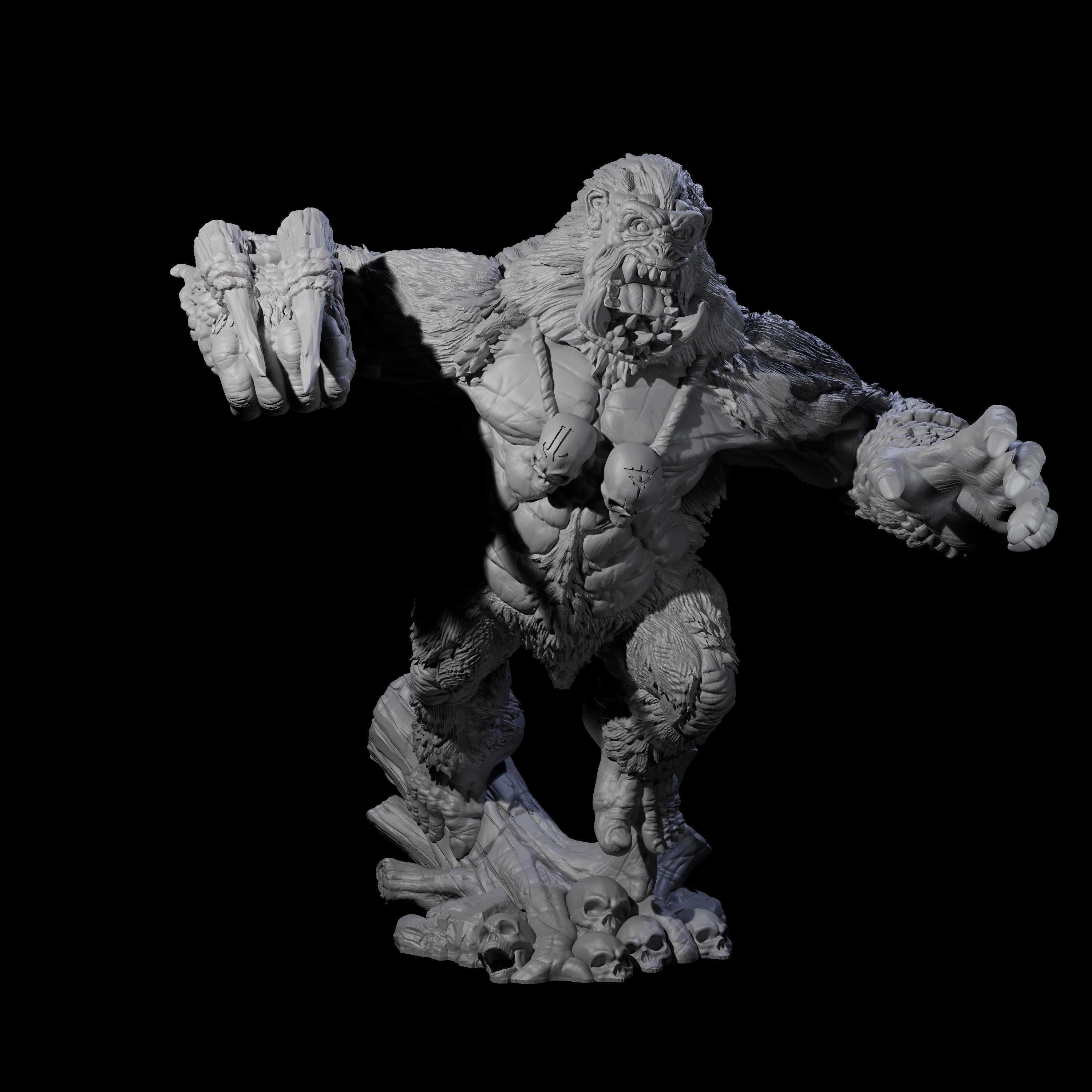 Chest Thumping Barlgura B Miniature for Dungeons and Dragons, Pathfinder or other TTRPGs