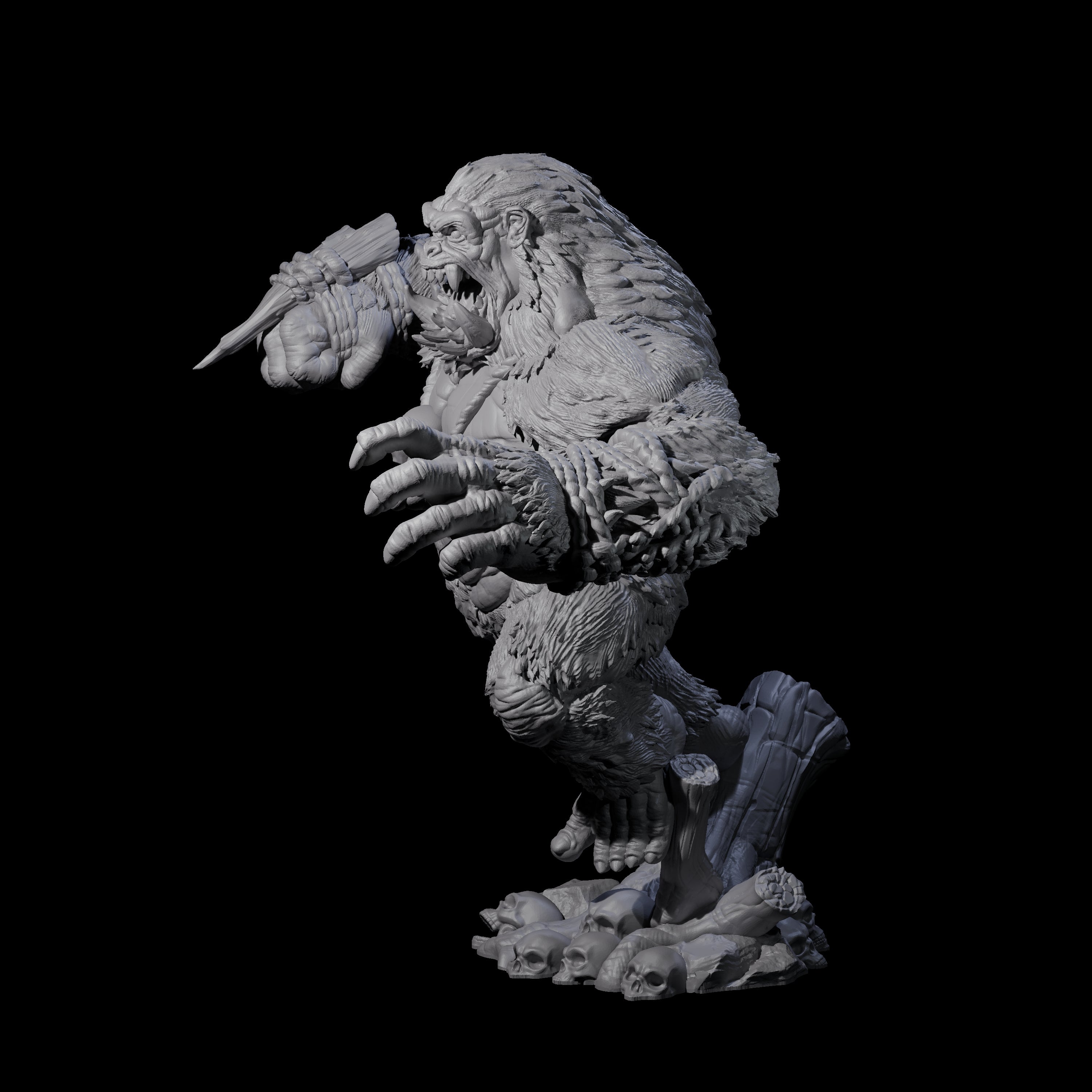 Chest Thumping Barlgura B Miniature for Dungeons and Dragons, Pathfinder or other TTRPGs