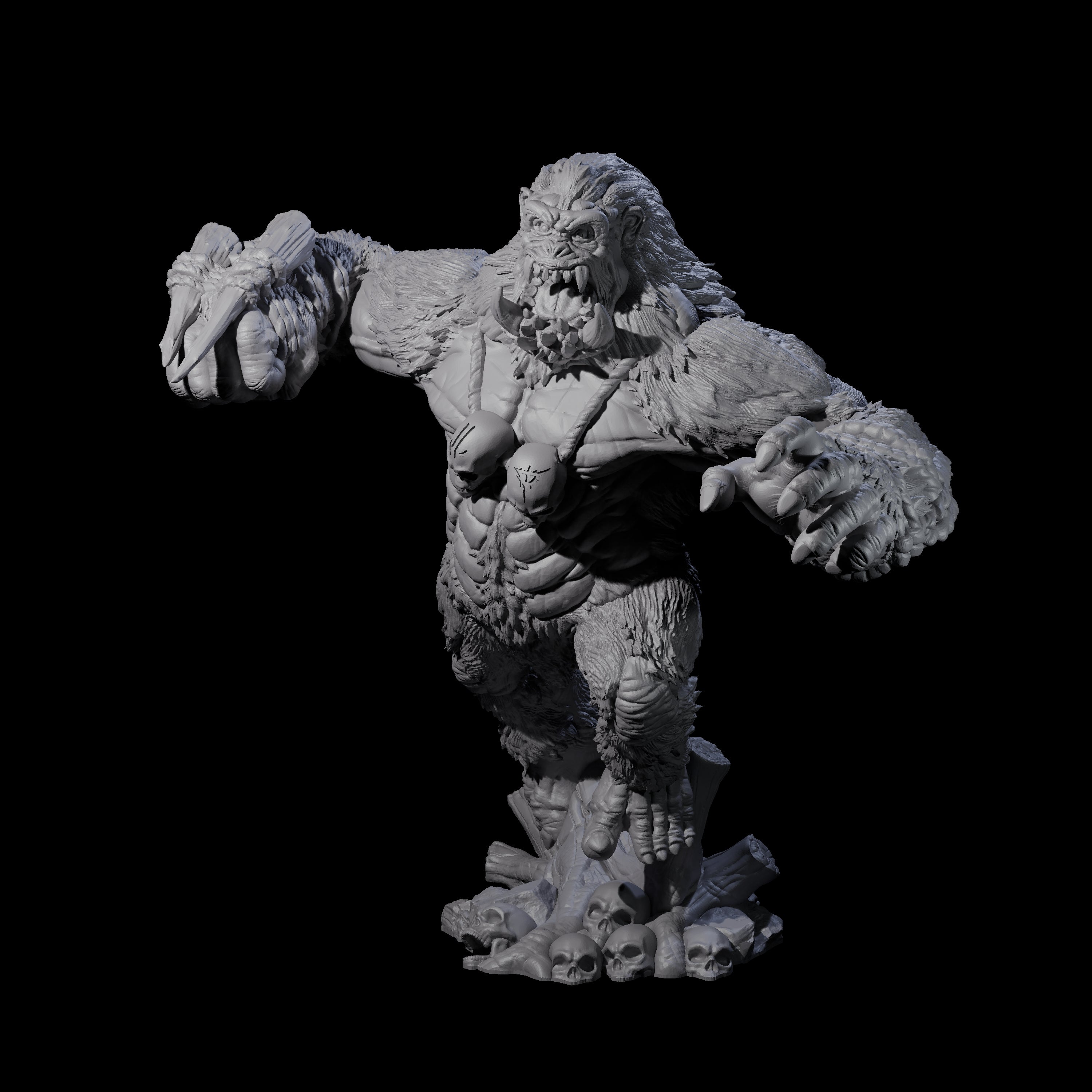 Chest Thumping Barlgura B Miniature for Dungeons and Dragons, Pathfinder or other TTRPGs
