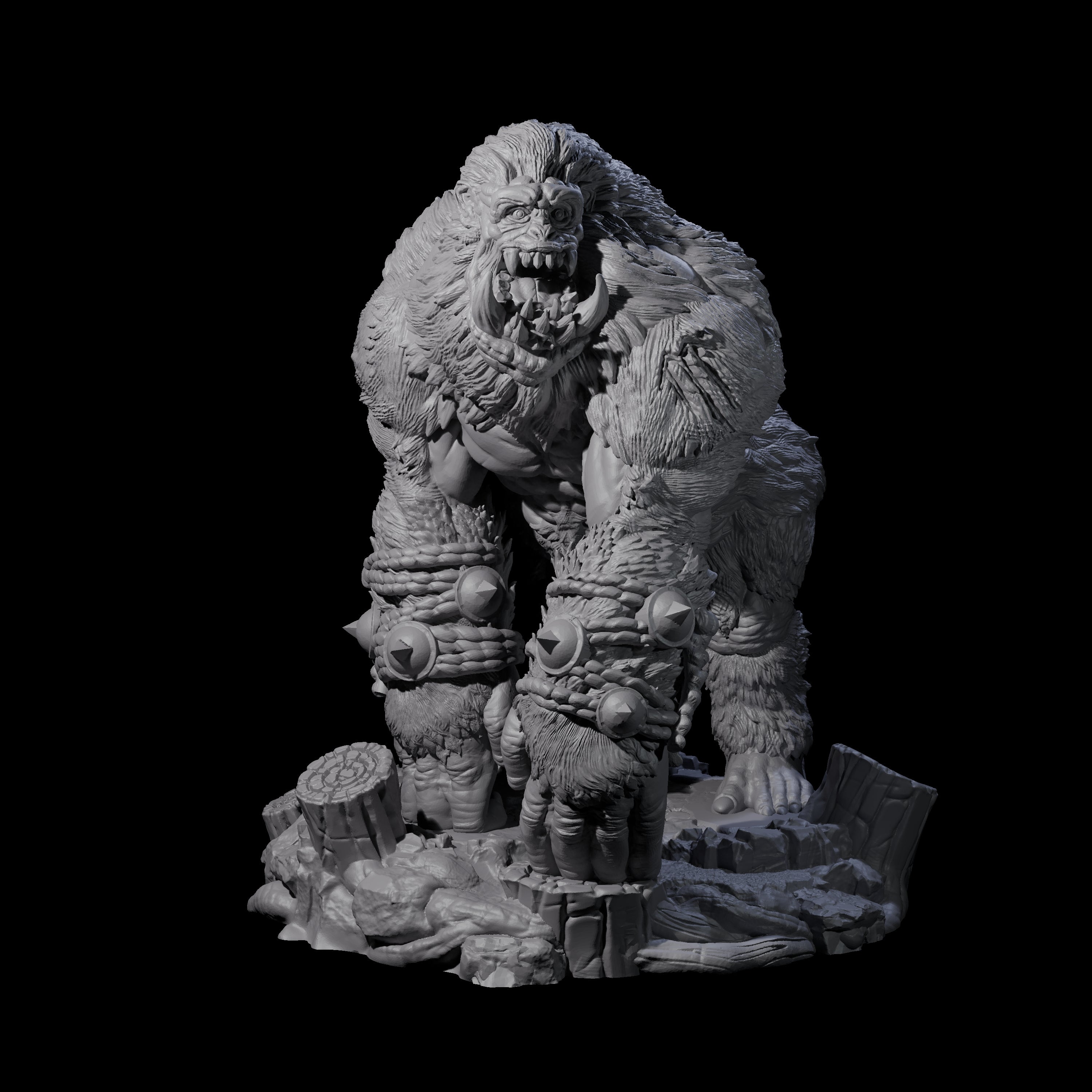 Chest Thumping Barlgura C Miniature for Dungeons and Dragons, Pathfinder or other TTRPGs