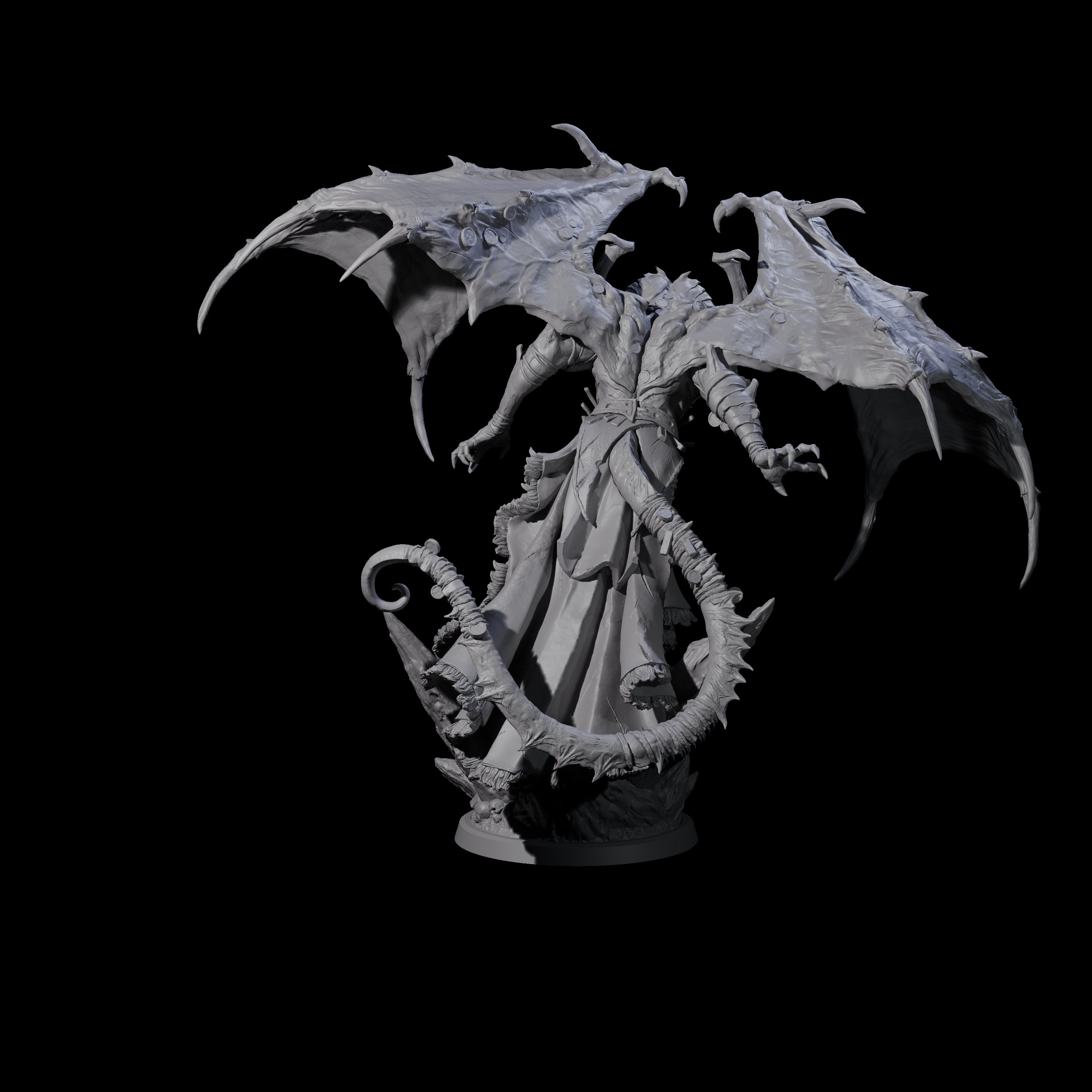 Chilling Nascent Demon Lord Miniature for Dungeons and Dragons, Pathfinder or other TTRPGs