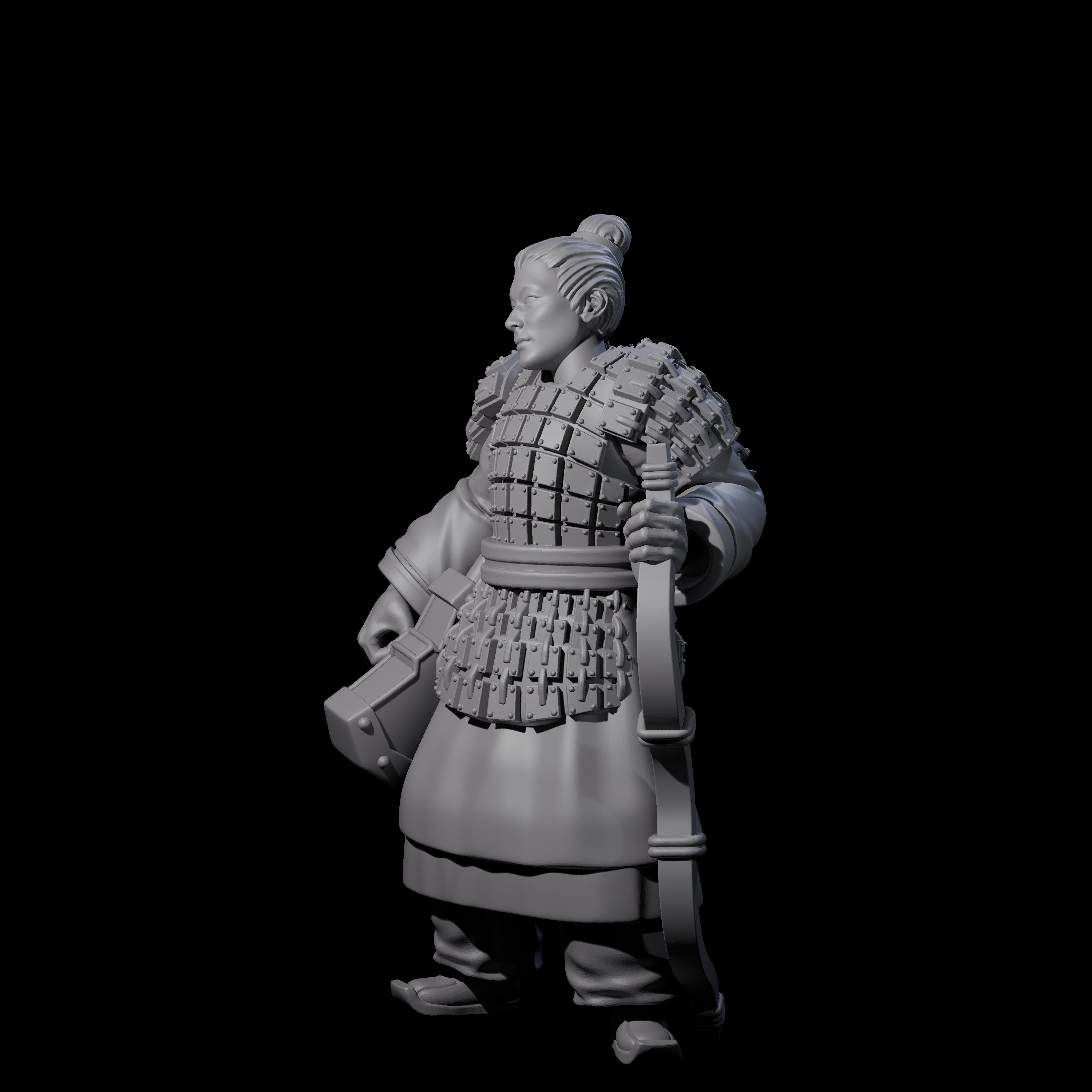 Chinese Dead Eye Terracotta Archer E Miniature for Dungeons and Dragons, Pathfinder or other TTRPGs
