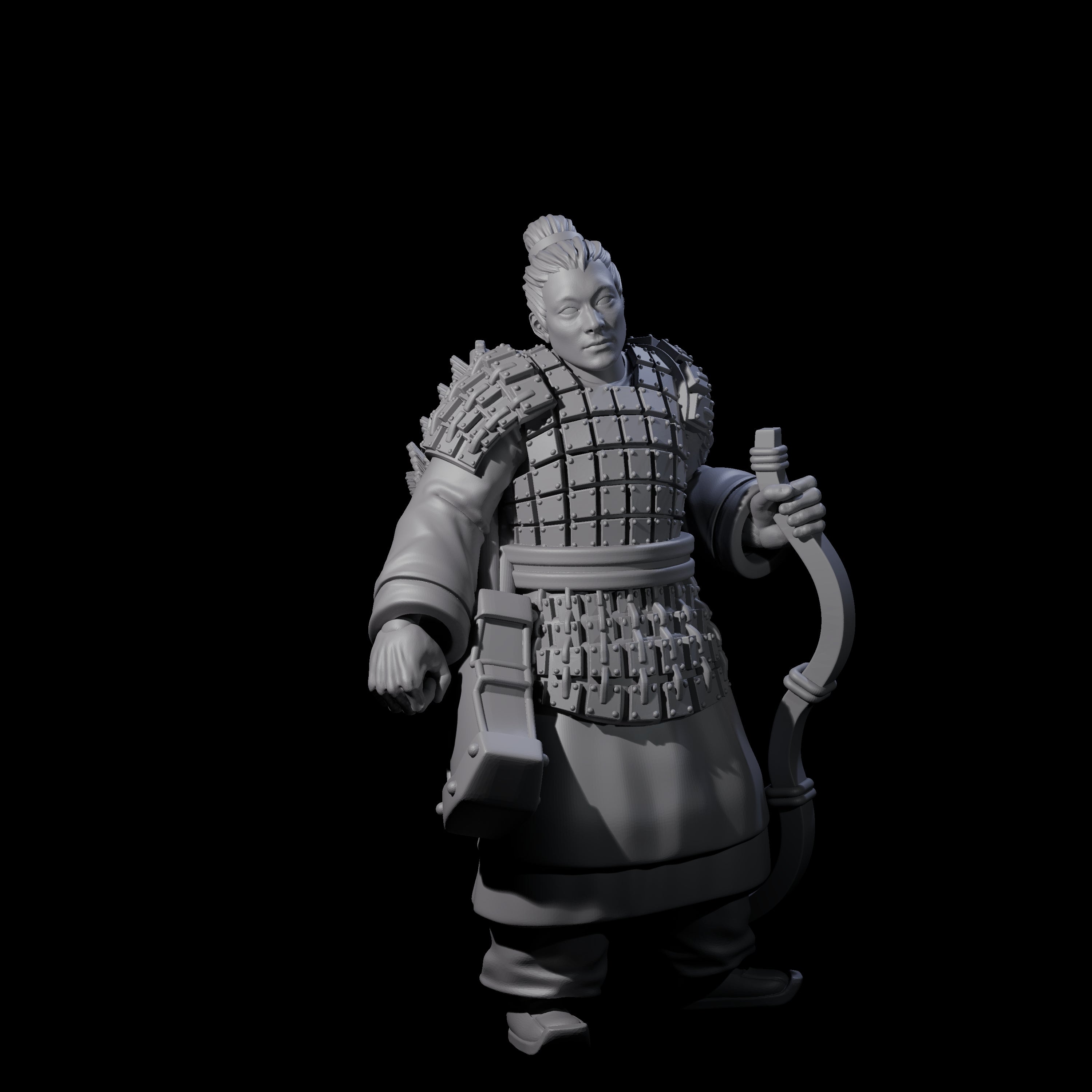 Chinese Dead Eye Terracotta Archer E Miniature for Dungeons and Dragons, Pathfinder or other TTRPGs