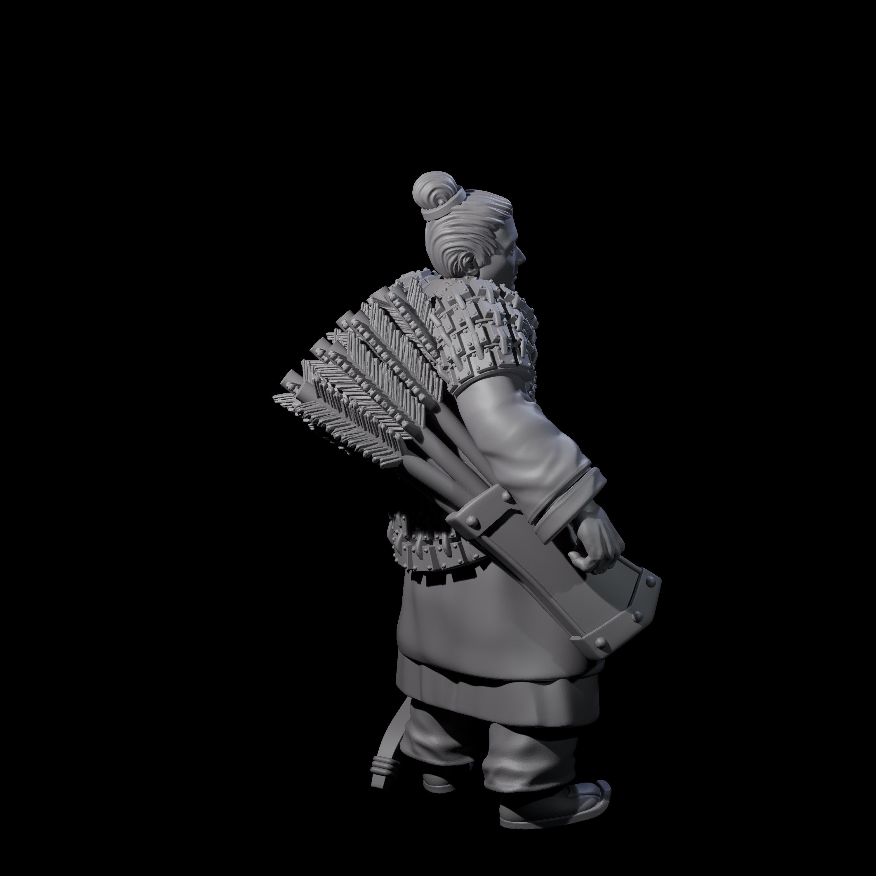 Chinese Dead Eye Terracotta Archer E Miniature for Dungeons and Dragons, Pathfinder or other TTRPGs