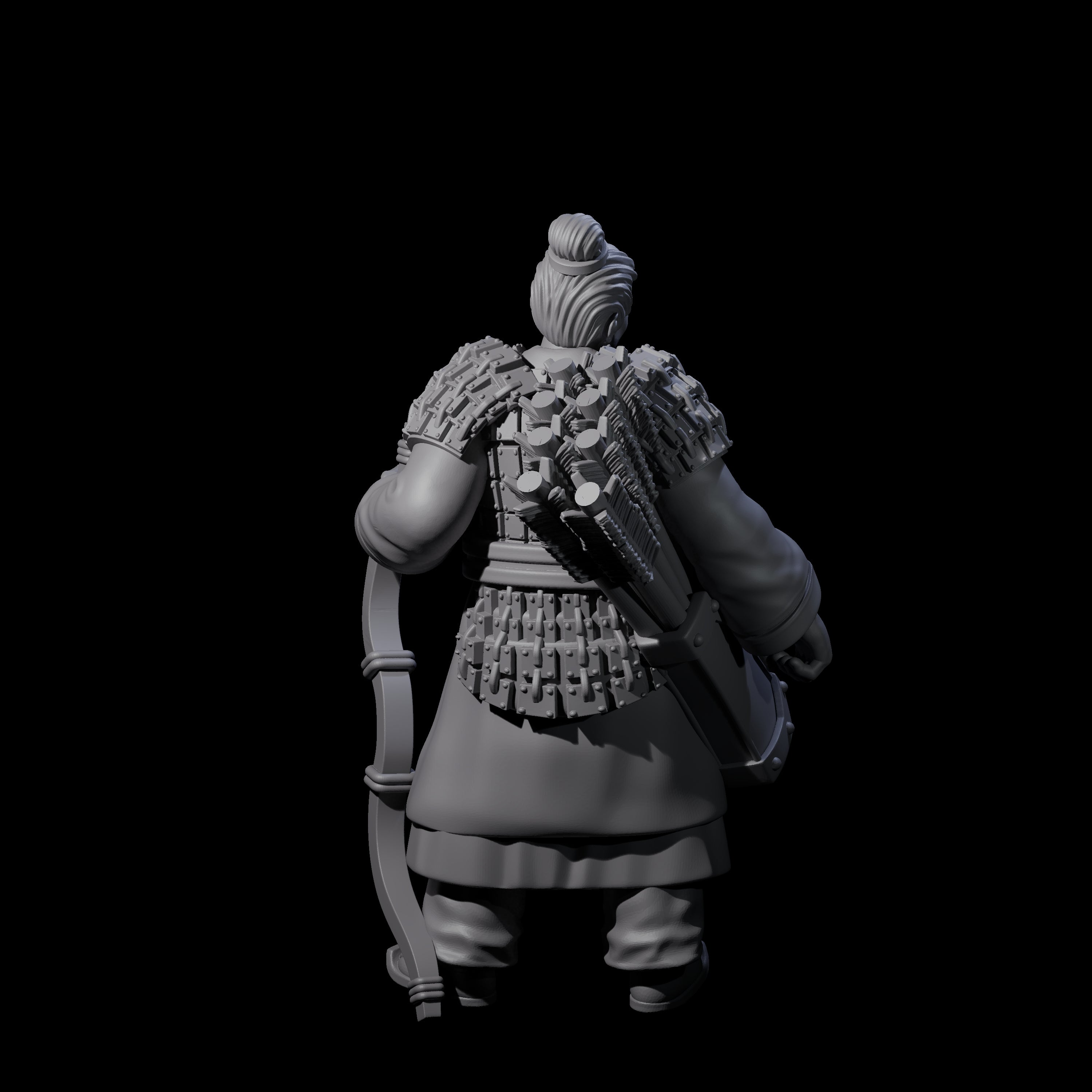 Chinese Dead Eye Terracotta Archer E Miniature for Dungeons and Dragons, Pathfinder or other TTRPGs