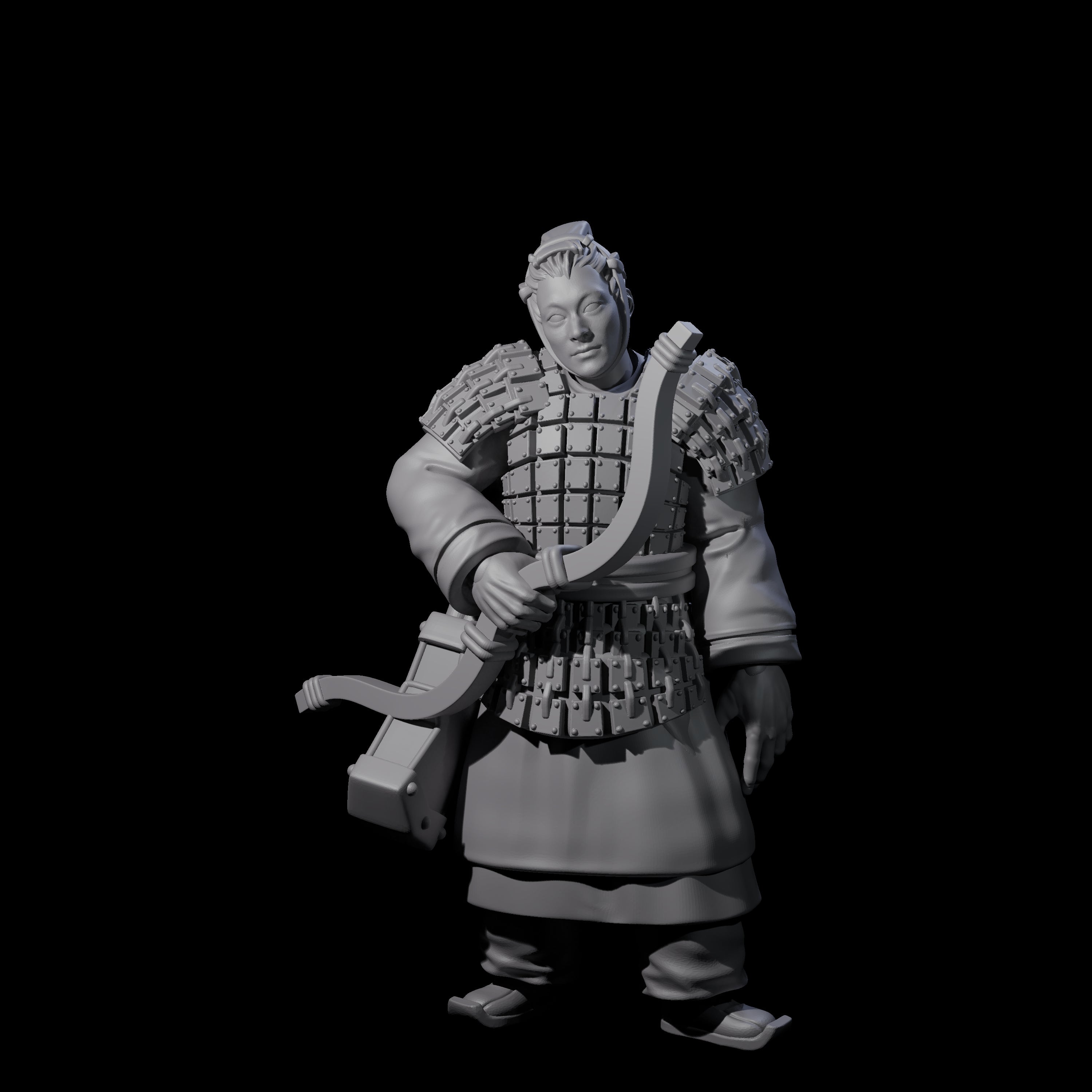 Chinese Dead Eye Terracotta Archer F Miniature for Dungeons and Dragons, Pathfinder or other TTRPGs