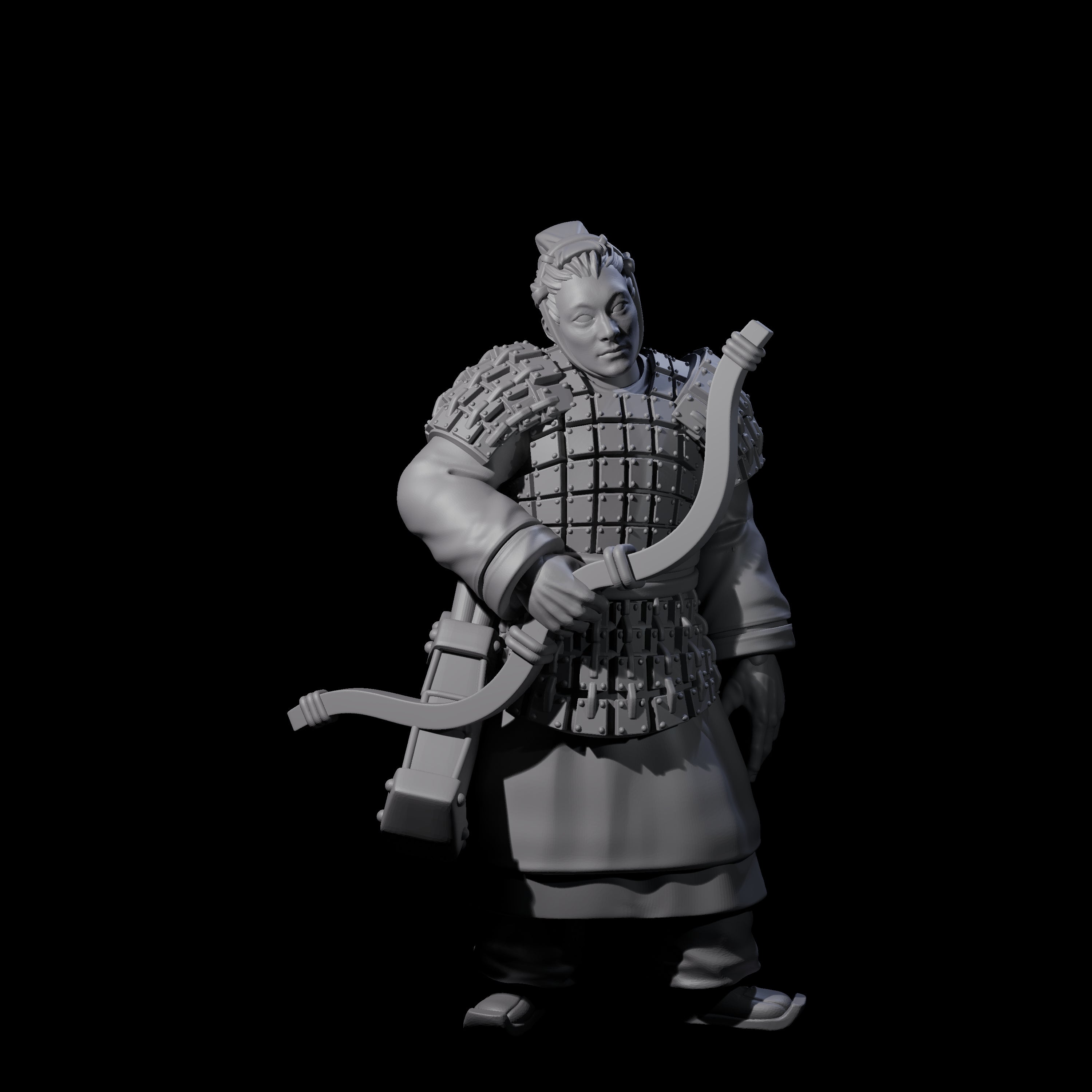 Chinese Dead Eye Terracotta Archer F Miniature for Dungeons and Dragons, Pathfinder or other TTRPGs