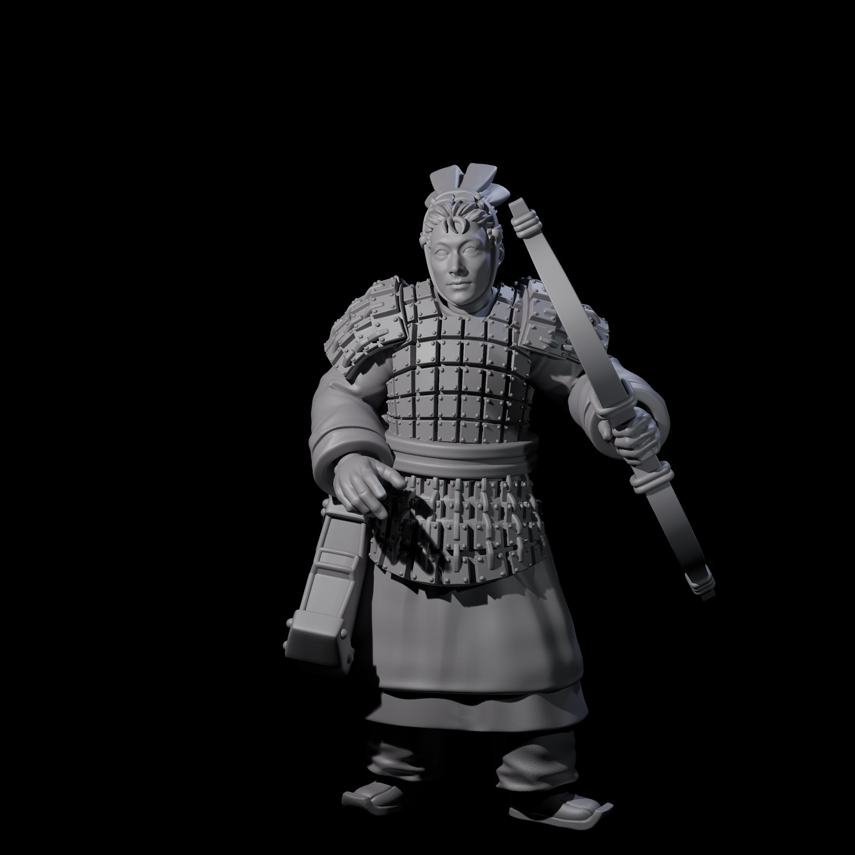 Chinese Dead Eye Terracotta Archer G Miniature for Dungeons and Dragons, Pathfinder or other TTRPGs