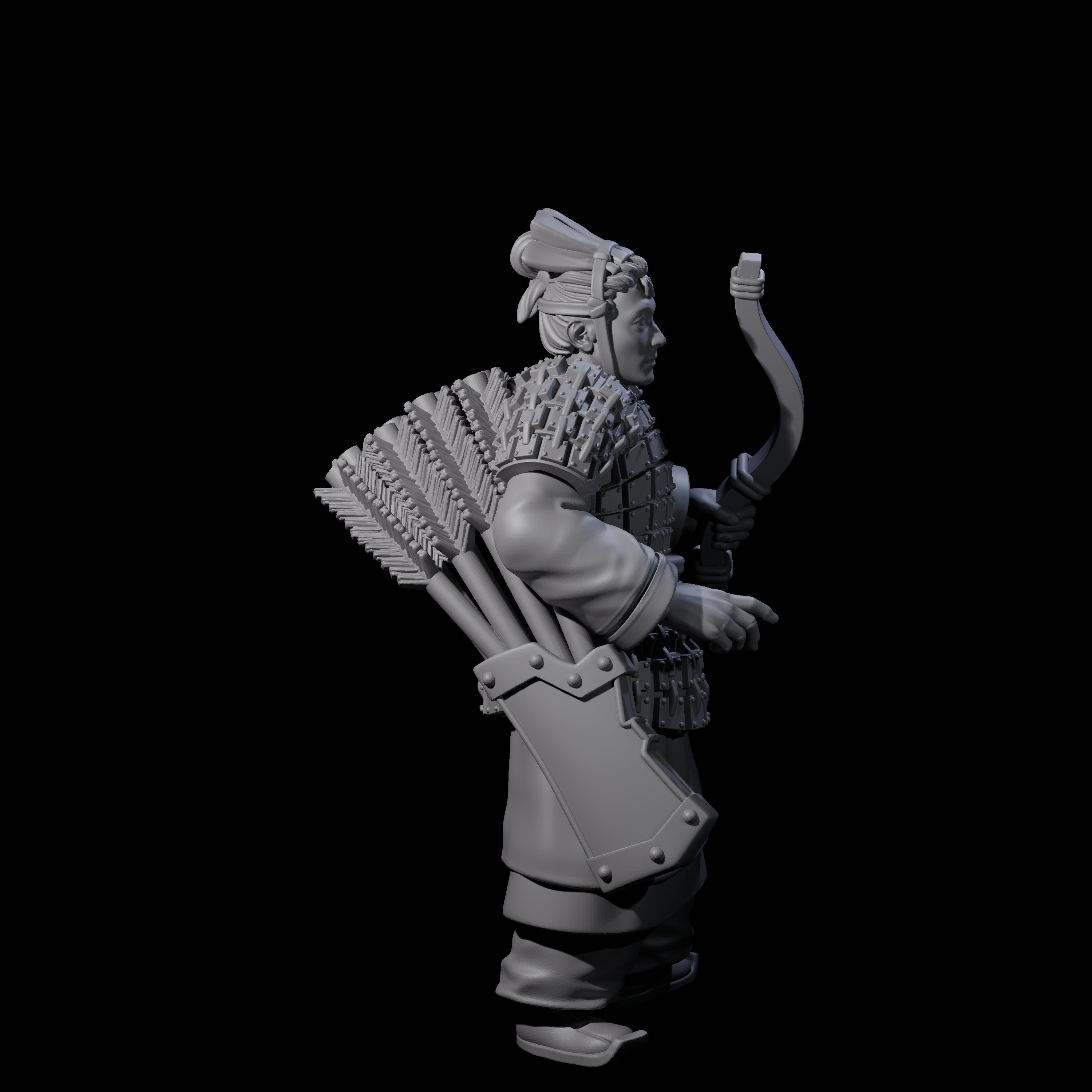Chinese Dead Eye Terracotta Archer G Miniature for Dungeons and Dragons, Pathfinder or other TTRPGs