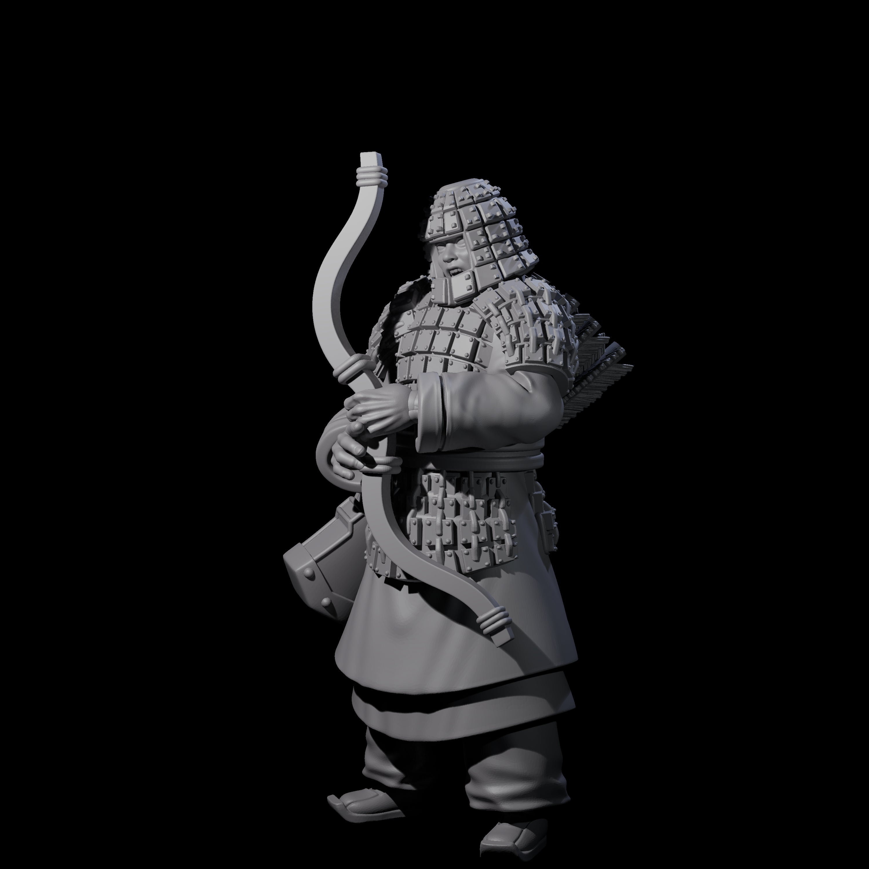 Chinese Dead Eye Terracotta Archer H Miniature for Dungeons and Dragons, Pathfinder or other TTRPGs