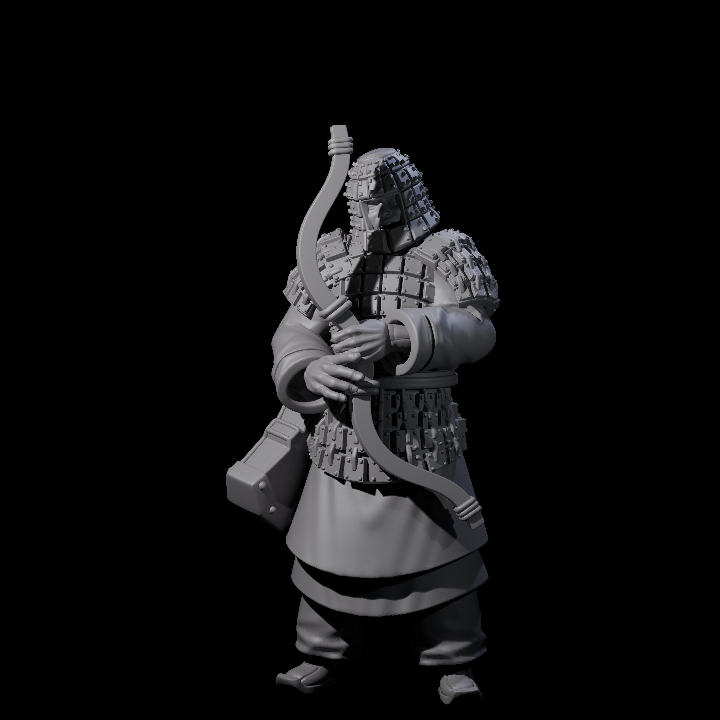 Chinese Dead Eye Terracotta Archer H Miniature for Dungeons and Dragons, Pathfinder or other TTRPGs