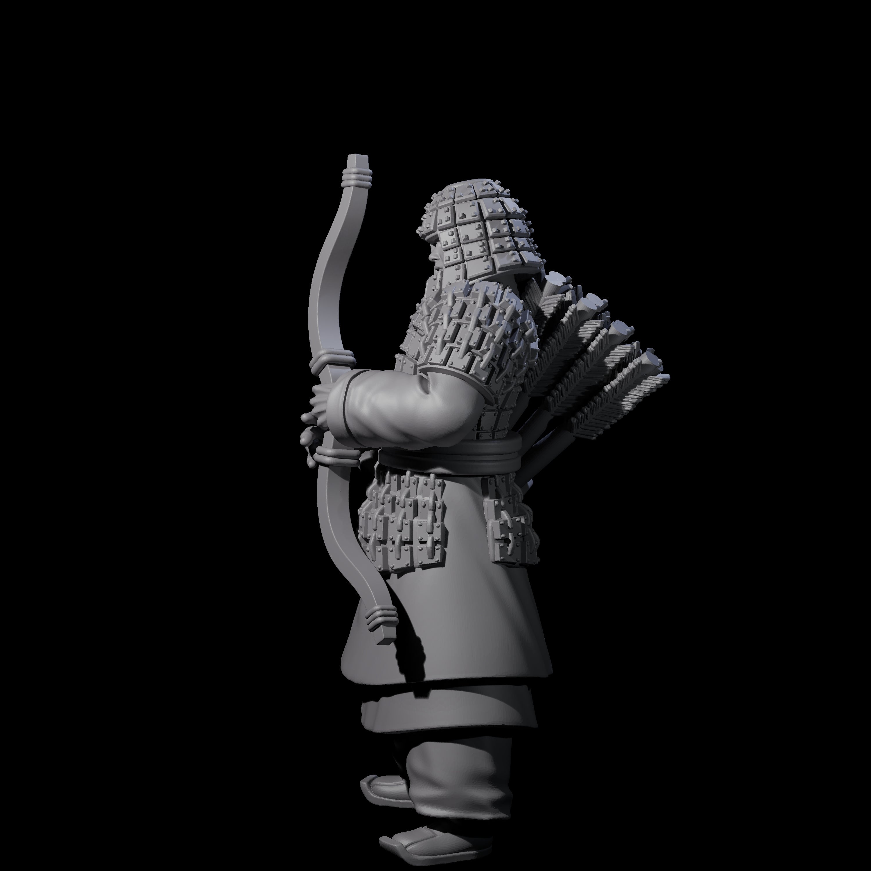 Chinese Dead Eye Terracotta Archer H Miniature for Dungeons and Dragons, Pathfinder or other TTRPGs