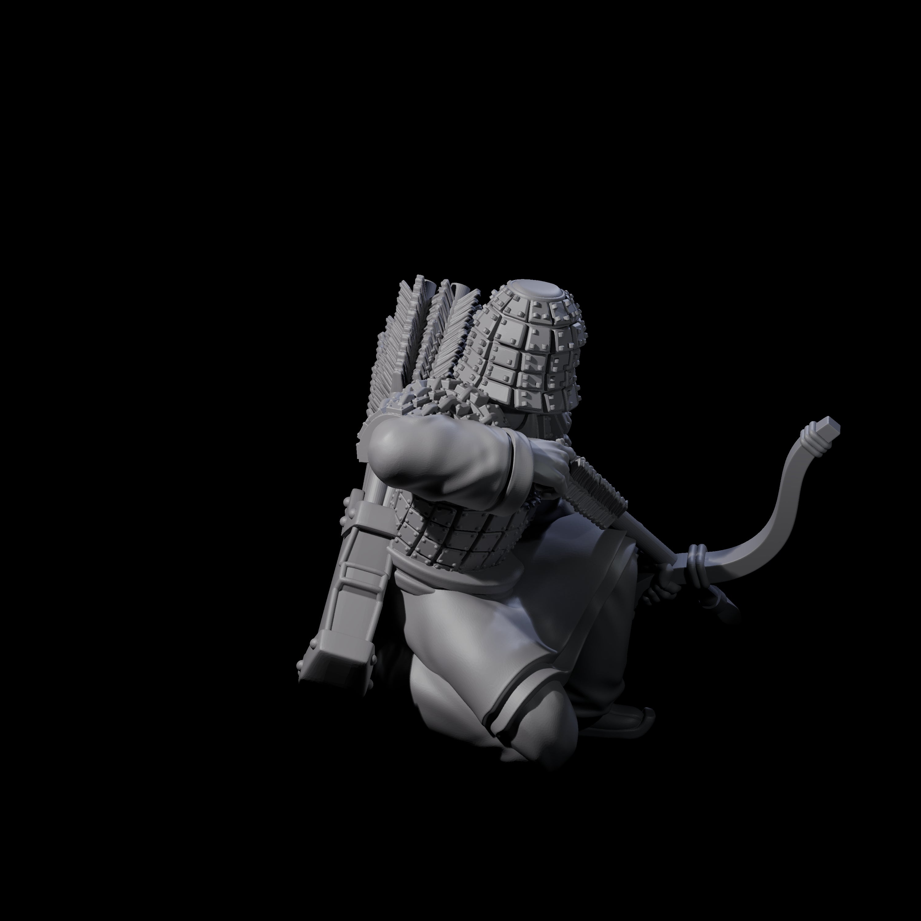 Chinese Dead Eye Terracotta Archer K Miniature for Dungeons and Dragons, Pathfinder or other TTRPGs