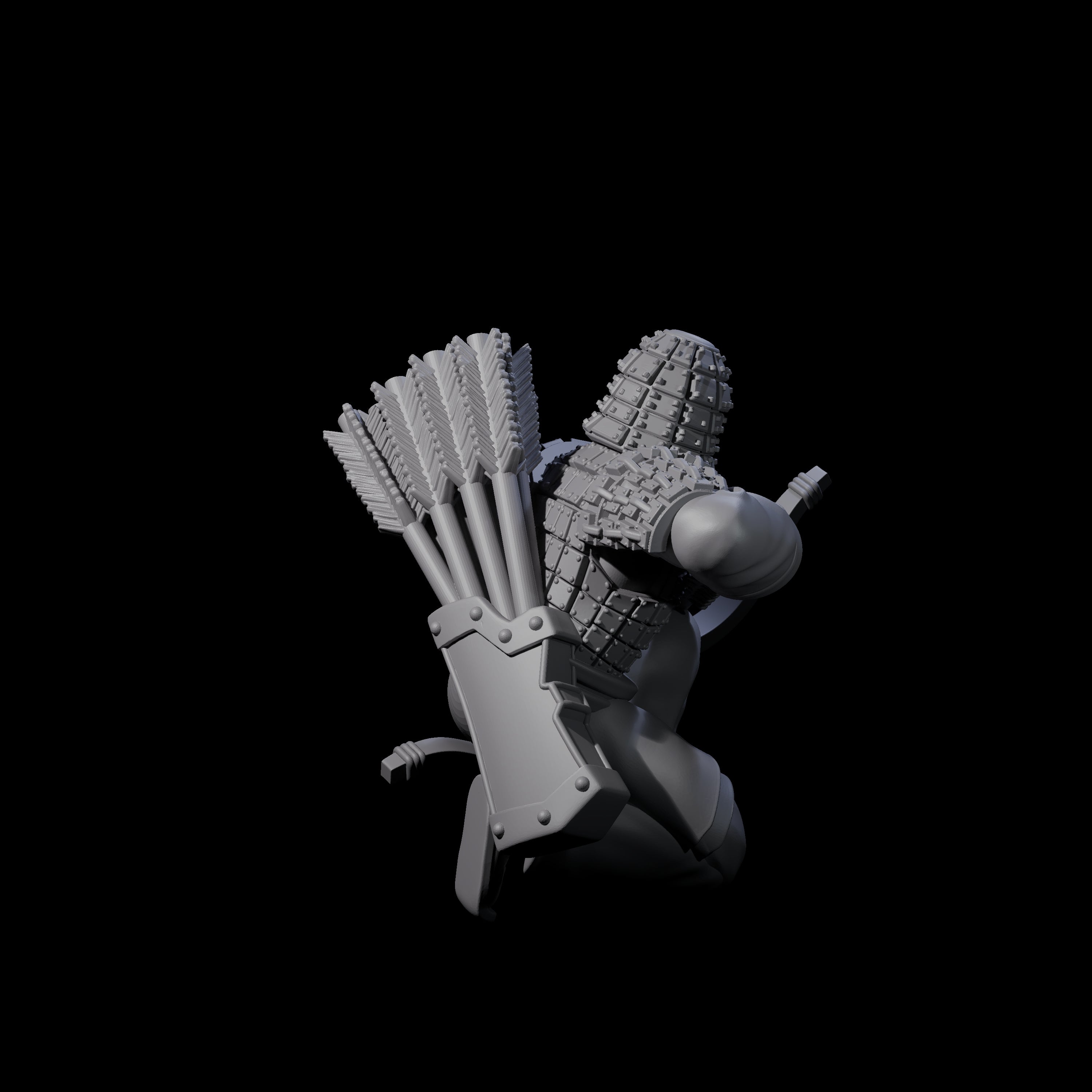 Chinese Dead Eye Terracotta Archer K Miniature for Dungeons and Dragons, Pathfinder or other TTRPGs