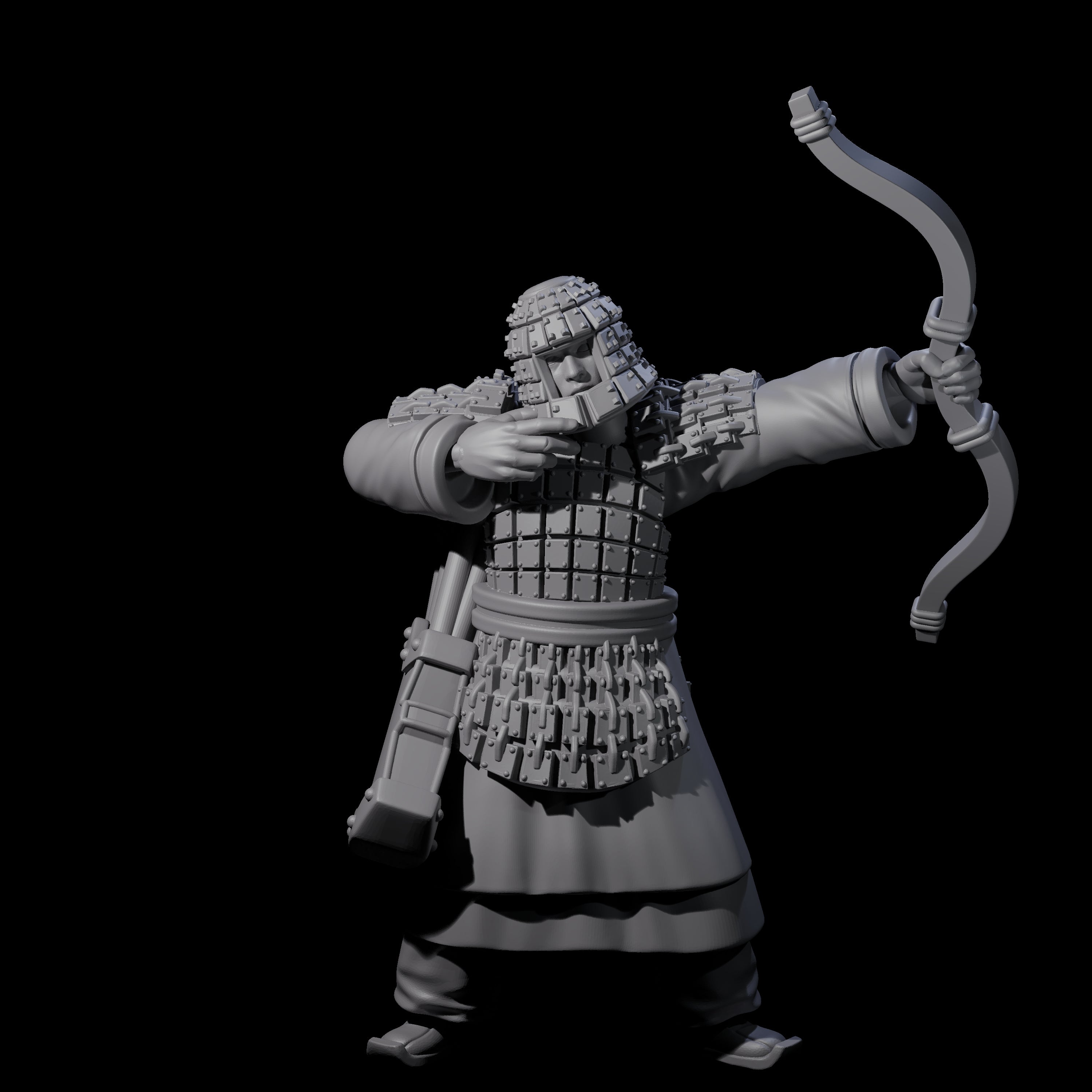 Chinese Dead Eye Terracotta Archers Miniature for Dungeons and Dragons, Pathfinder or other TTRPGs