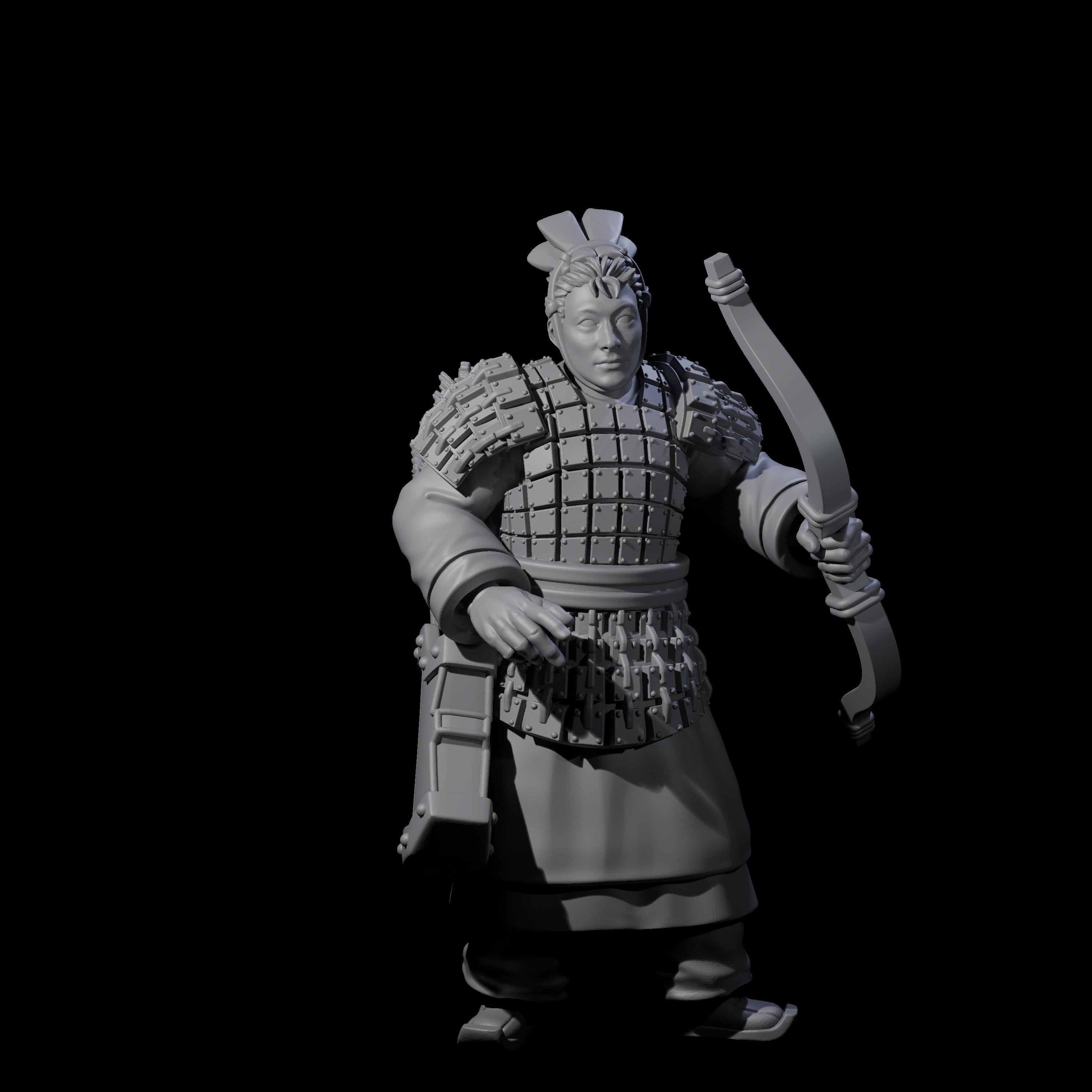 Chinese Dead Eye Terracotta Archers Miniature for Dungeons and Dragons, Pathfinder or other TTRPGs