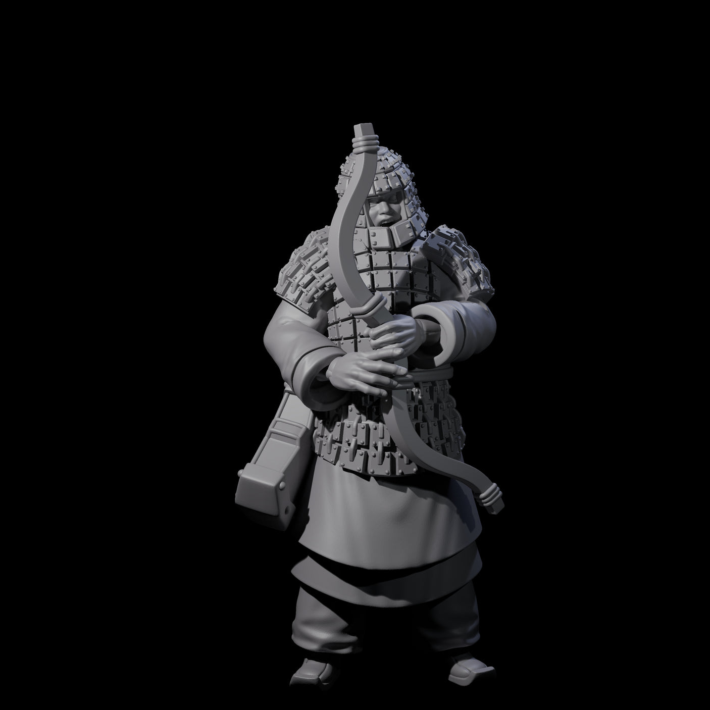 Chinese Dead Eye Terracotta Archers Miniature for Dungeons and Dragons, Pathfinder or other TTRPGs