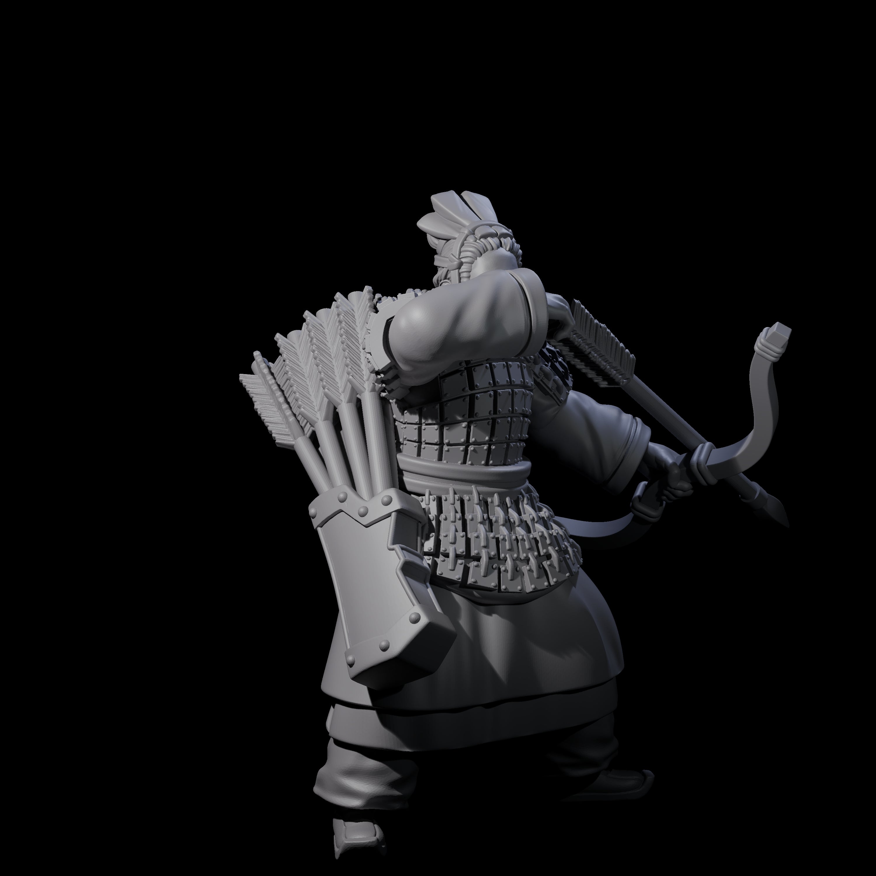 Chinese Dead Eye Terracotta Archers Miniature for Dungeons and Dragons, Pathfinder or other TTRPGs