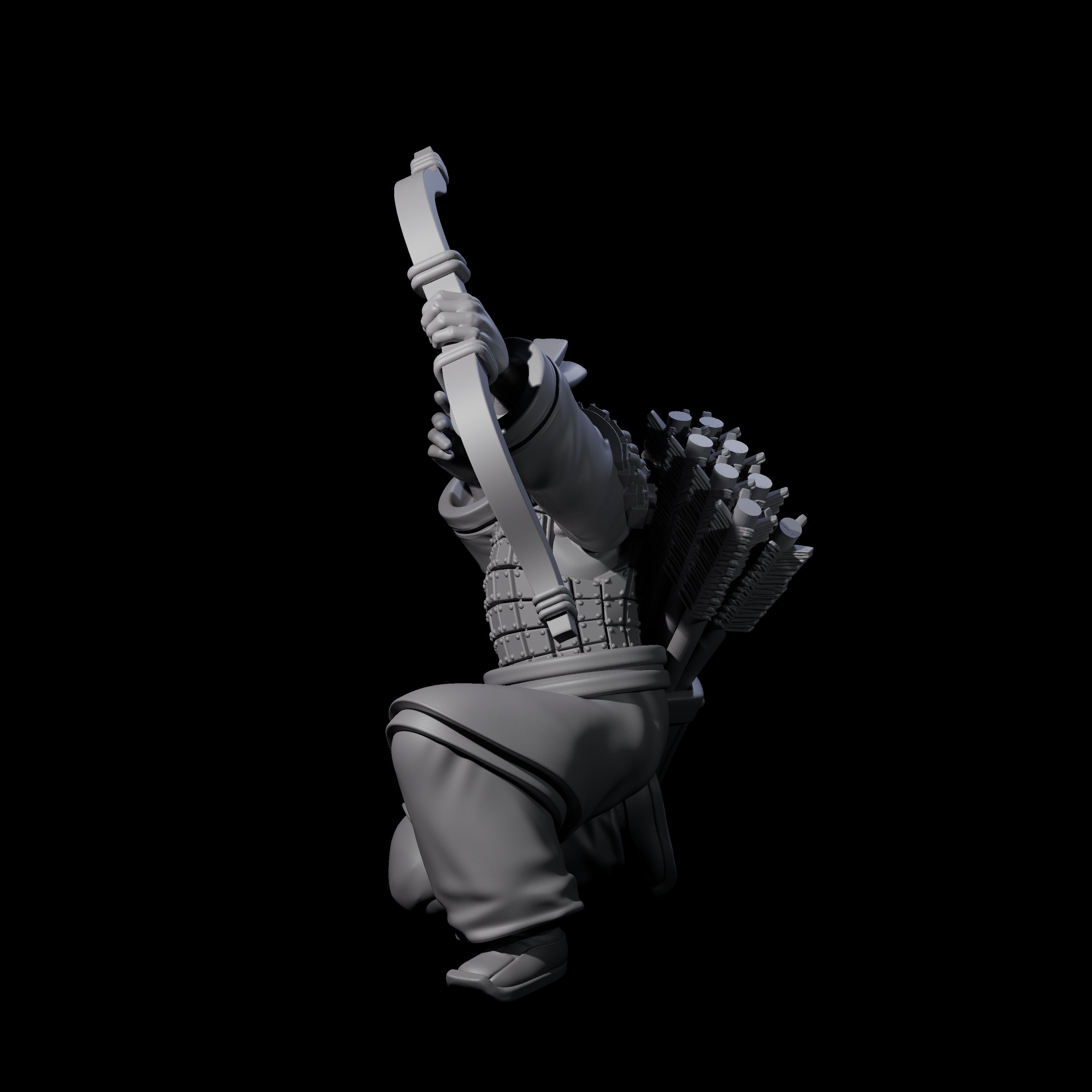 Chinese Dead Eye Terracotta Archers Miniature for Dungeons and Dragons, Pathfinder or other TTRPGs