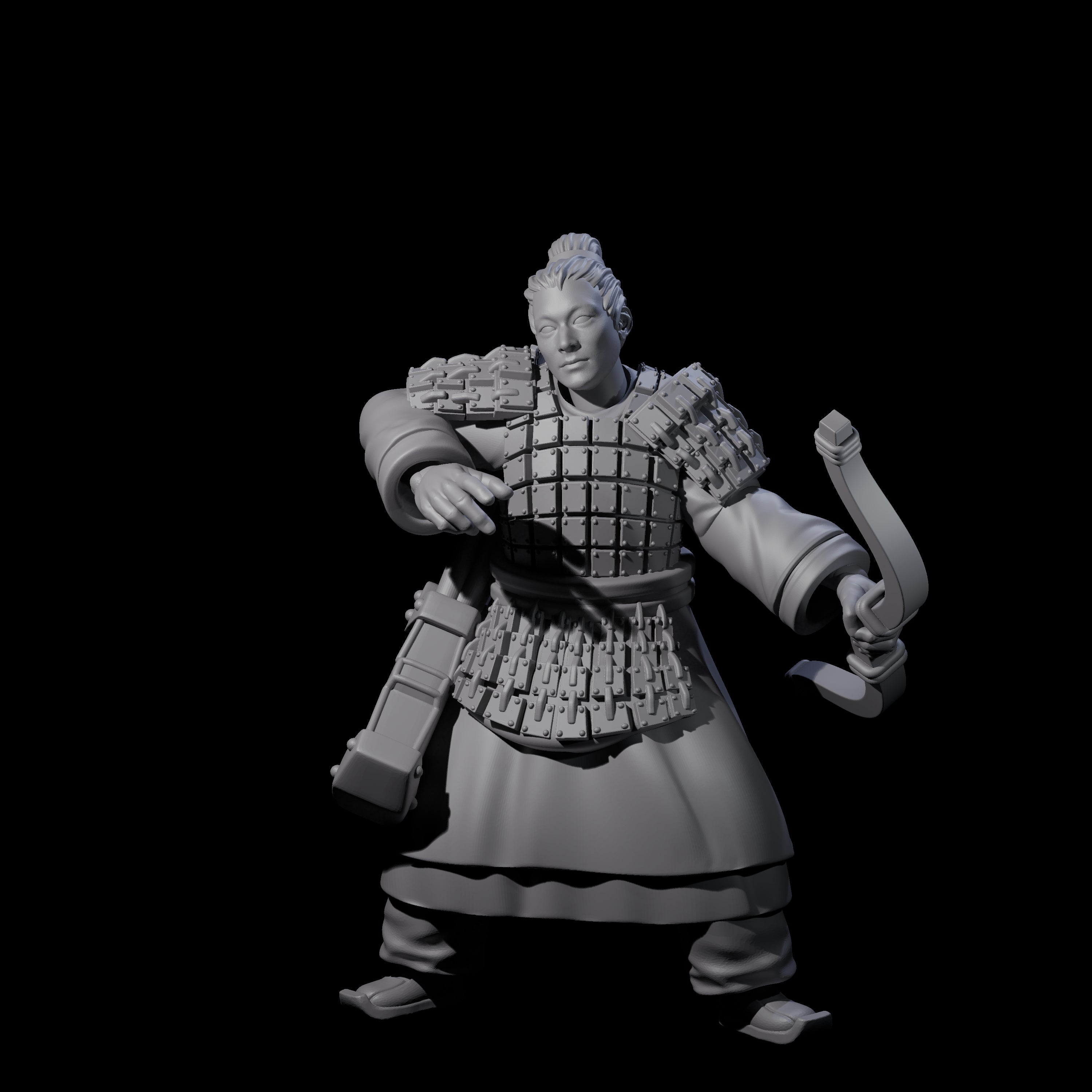 Chinese Dead Eye Terracotta Archers Miniature for Dungeons and Dragons, Pathfinder or other TTRPGs