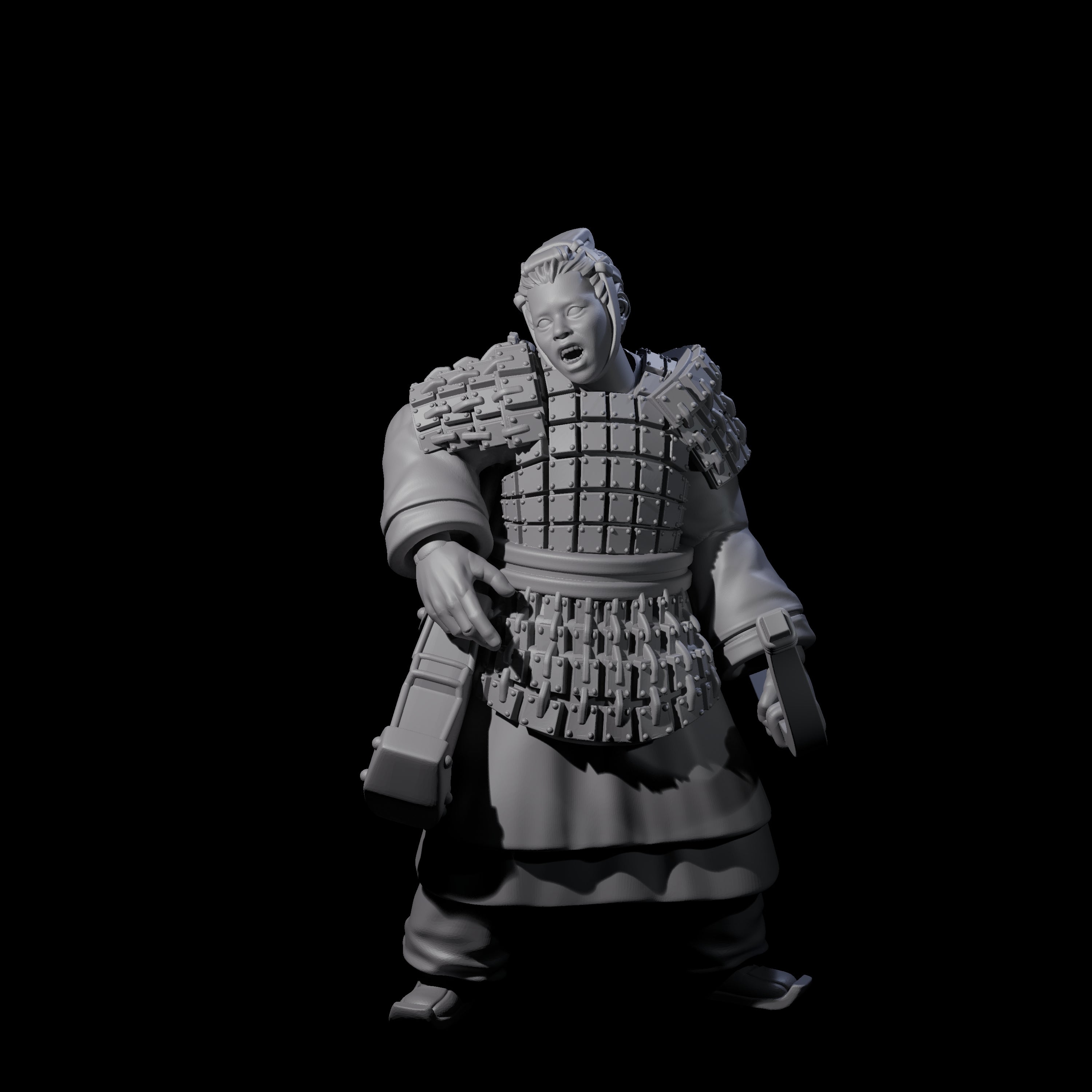 Chinese Dead Eye Terracotta Archers Miniature for Dungeons and Dragons, Pathfinder or other TTRPGs