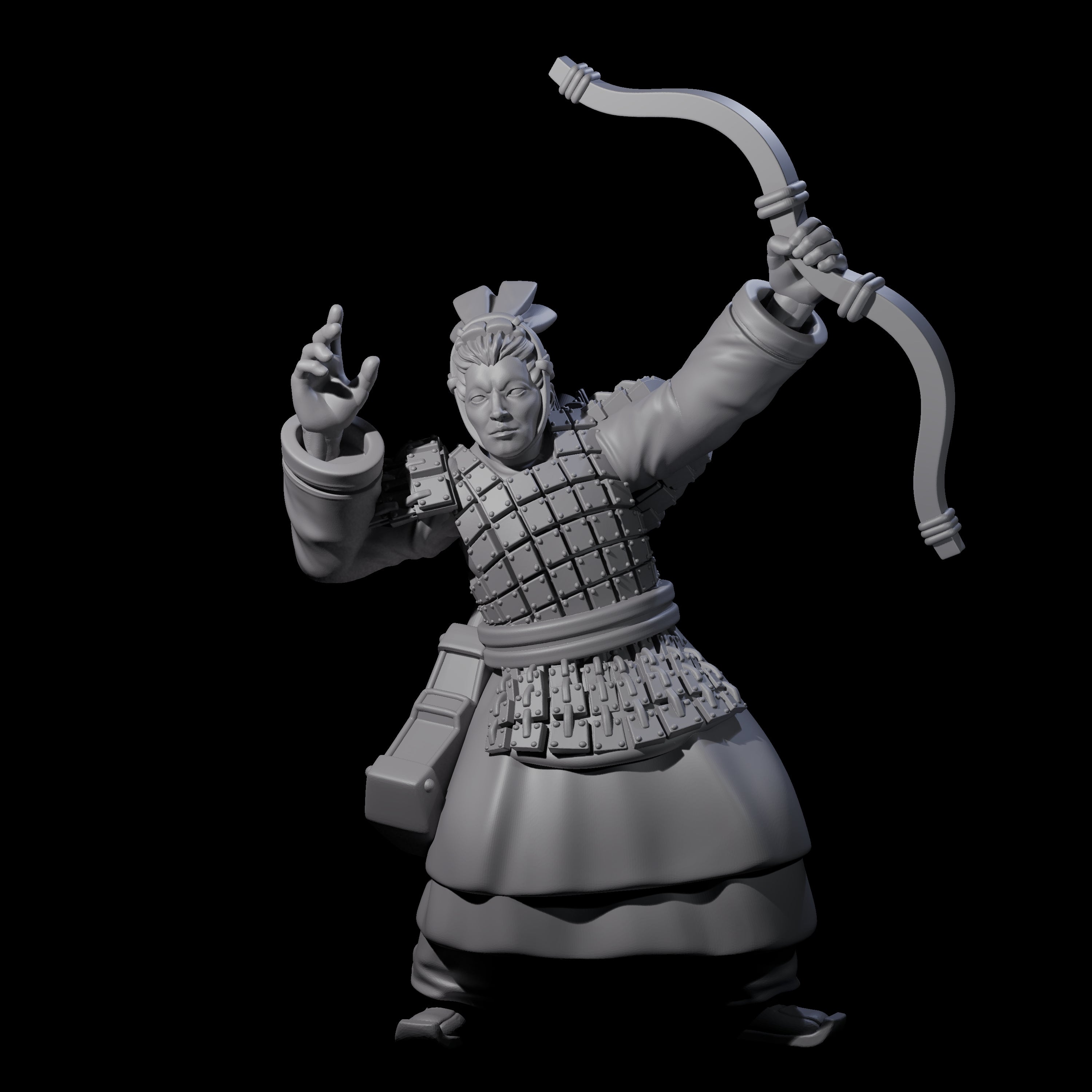 Chinese Dead Eye Terracotta Archers Miniature for Dungeons and Dragons, Pathfinder or other TTRPGs