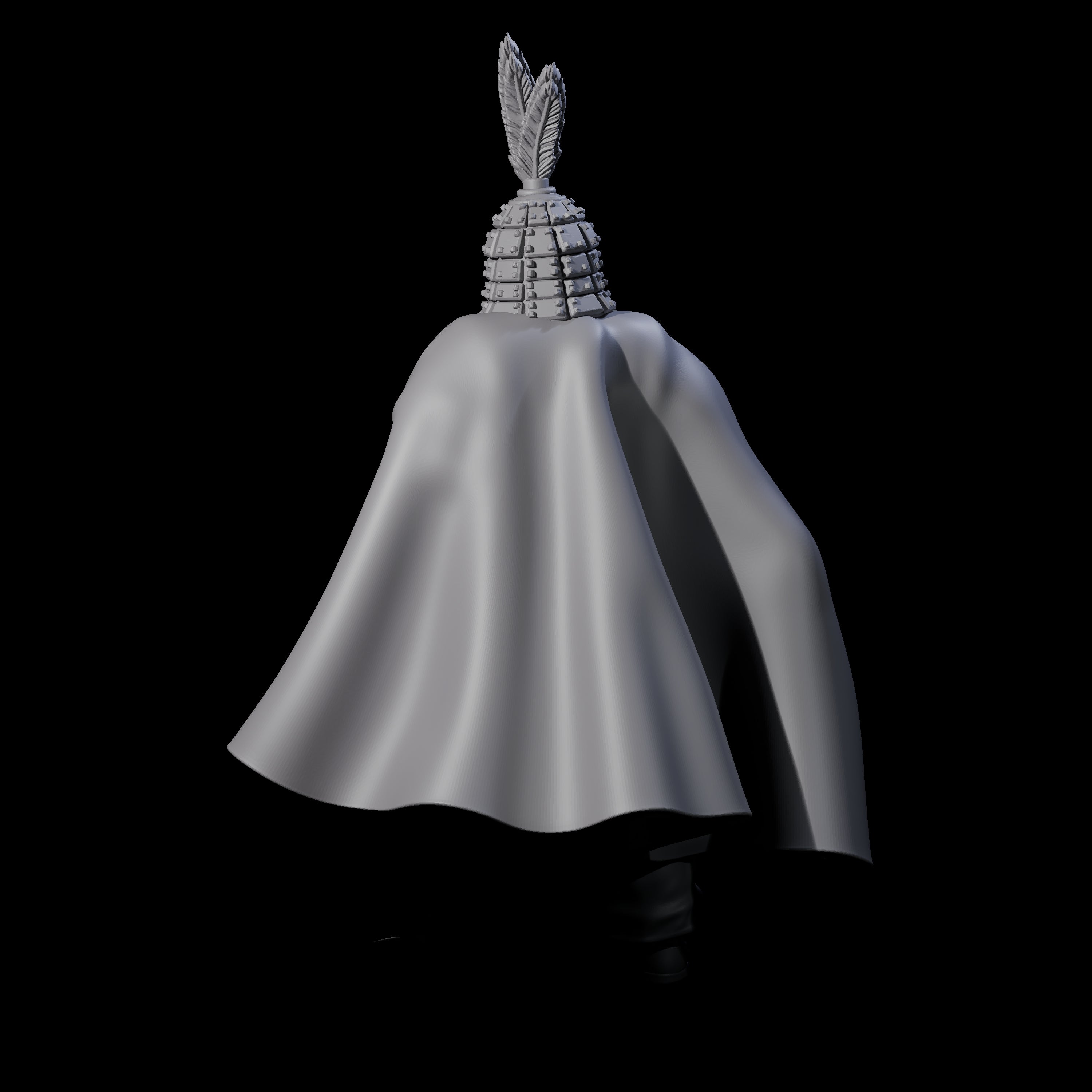 Chinese Stoic Human Captain Miniature for Dungeons and Dragons, Pathfinder or other TTRPGs