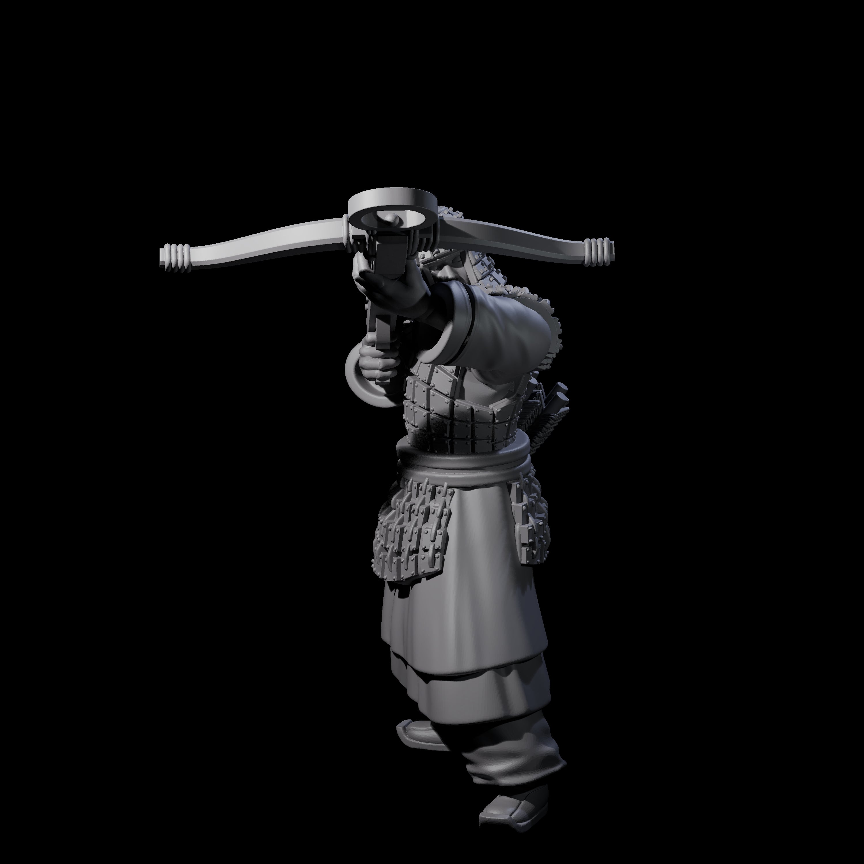 Chinese Terracotta Crossbowman A Miniature for Dungeons and Dragons, Pathfinder or other TTRPGs