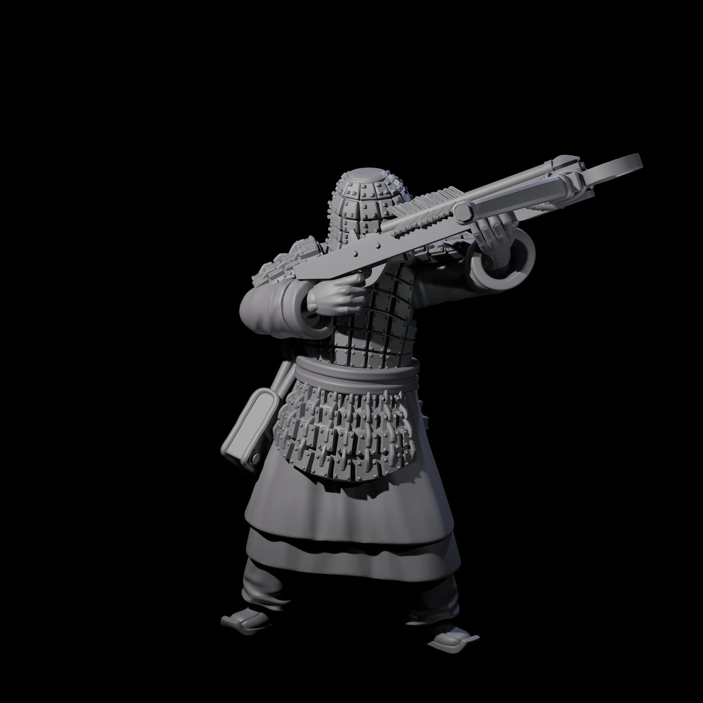 Chinese Terracotta Crossbowman A Miniature for Dungeons and Dragons, Pathfinder or other TTRPGs