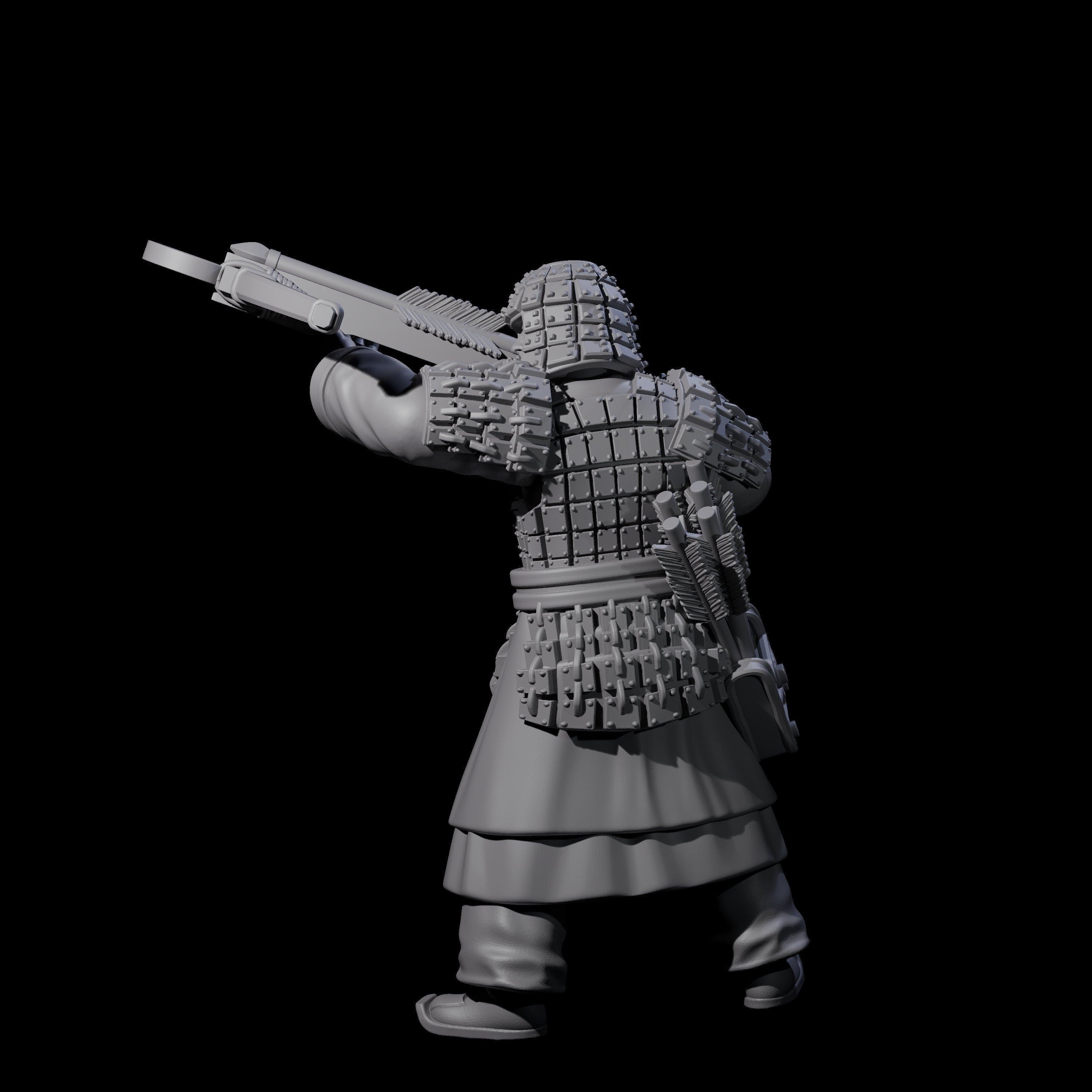 Chinese Terracotta Crossbowman A Miniature for Dungeons and Dragons, Pathfinder or other TTRPGs