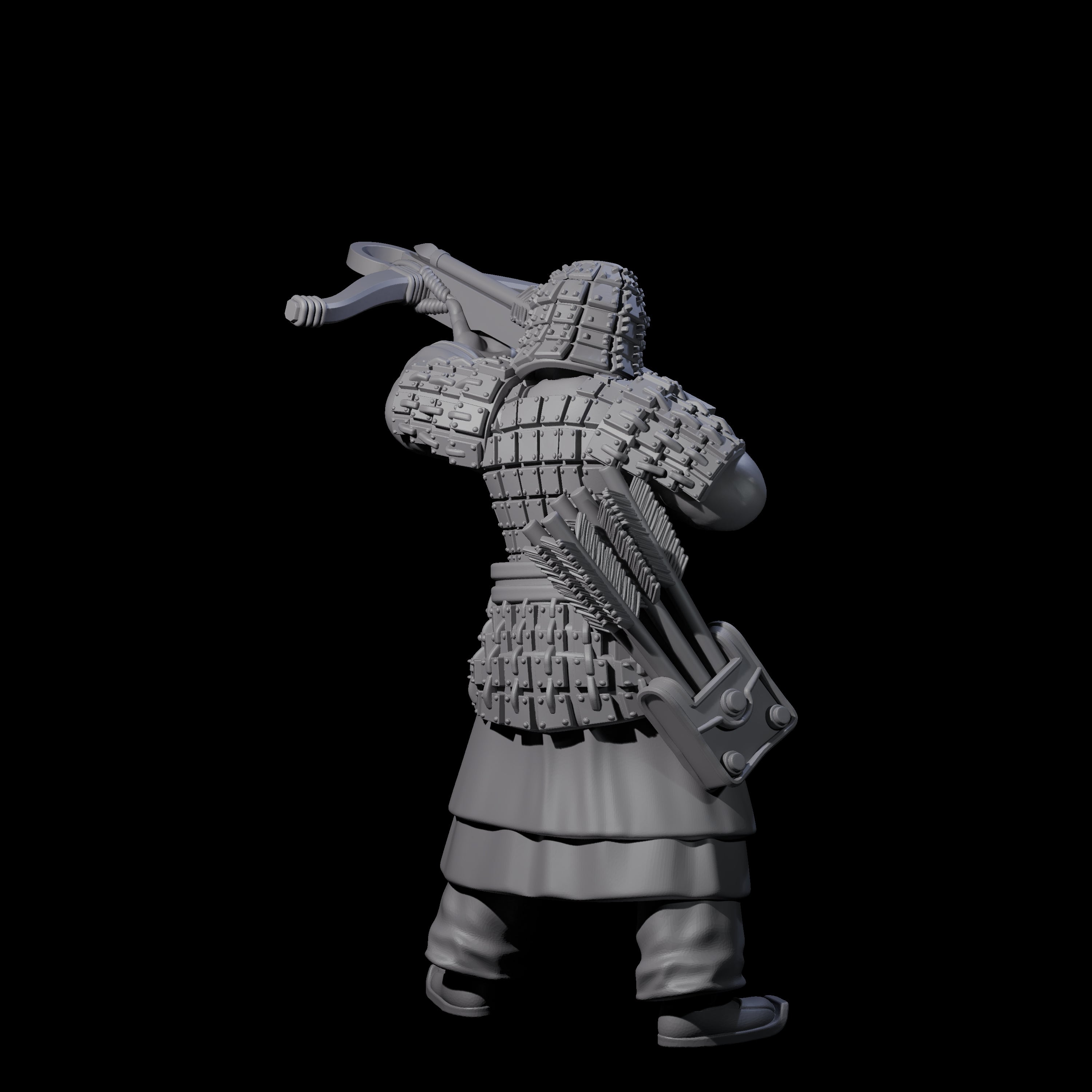 Chinese Terracotta Crossbowman A Miniature for Dungeons and Dragons, Pathfinder or other TTRPGs