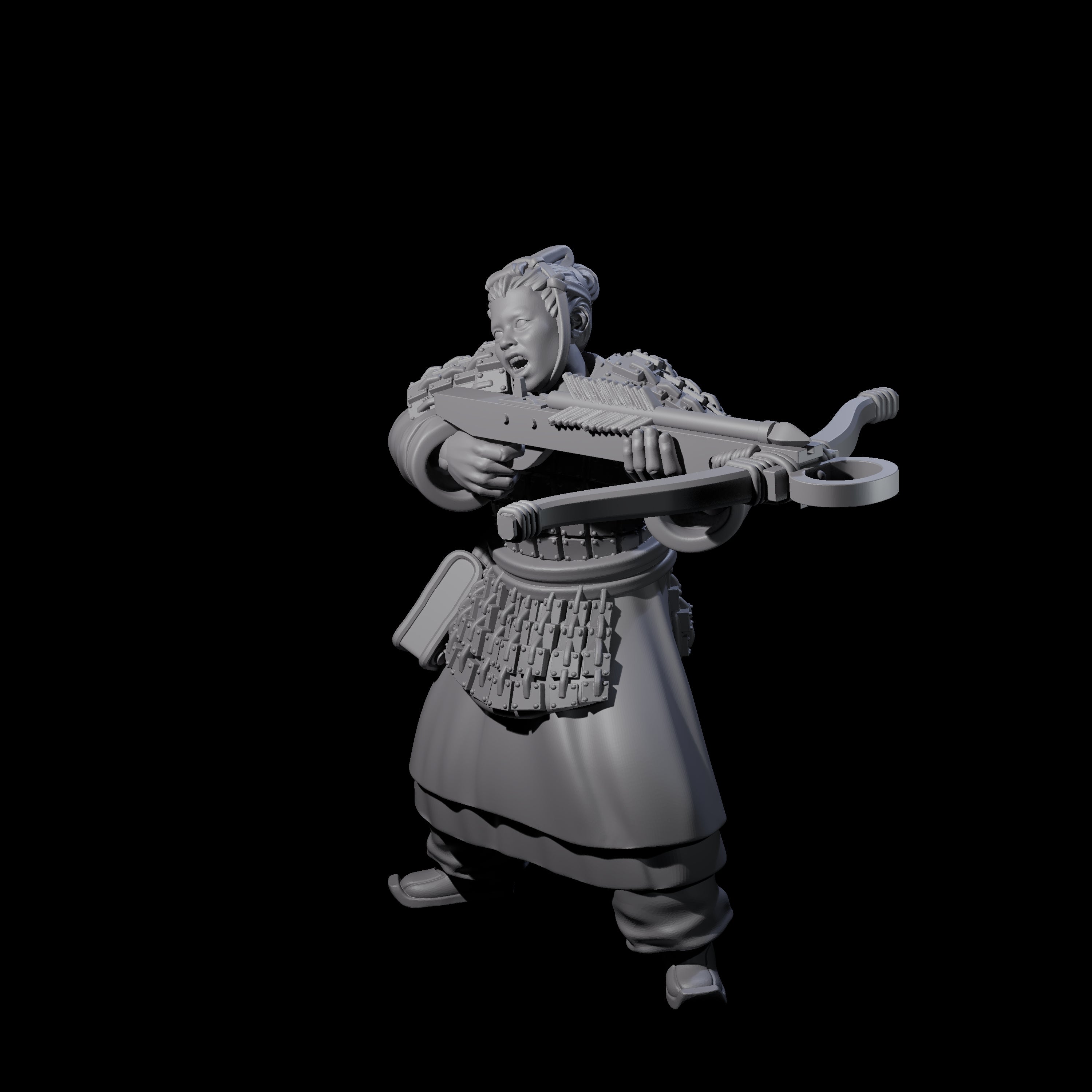 Chinese Terracotta Crossbowman B Miniature for Dungeons and Dragons, Pathfinder or other TTRPGs