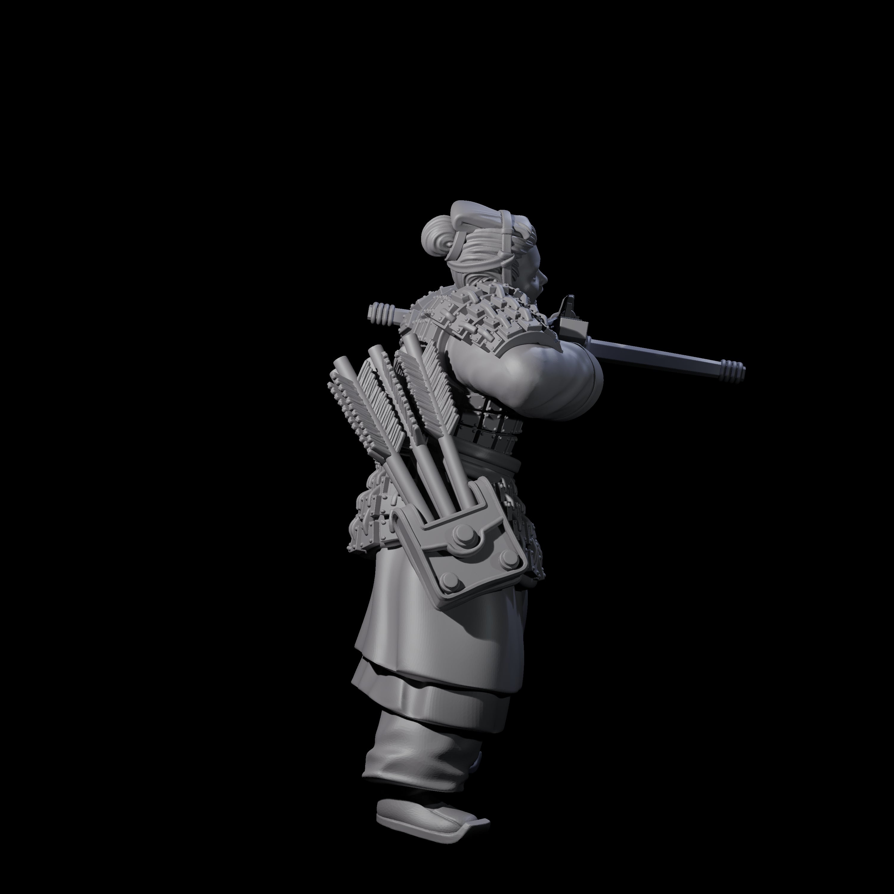 Chinese Terracotta Crossbowman B Miniature for Dungeons and Dragons, Pathfinder or other TTRPGs