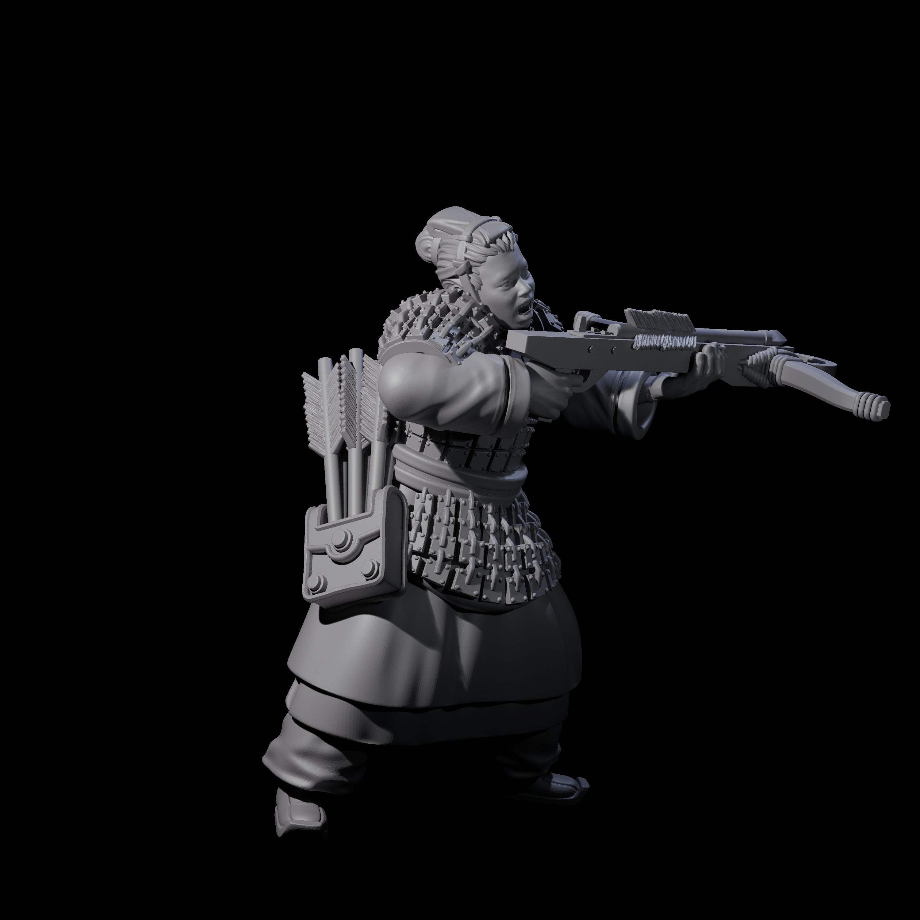 Chinese Terracotta Crossbowman B Miniature for Dungeons and Dragons, Pathfinder or other TTRPGs