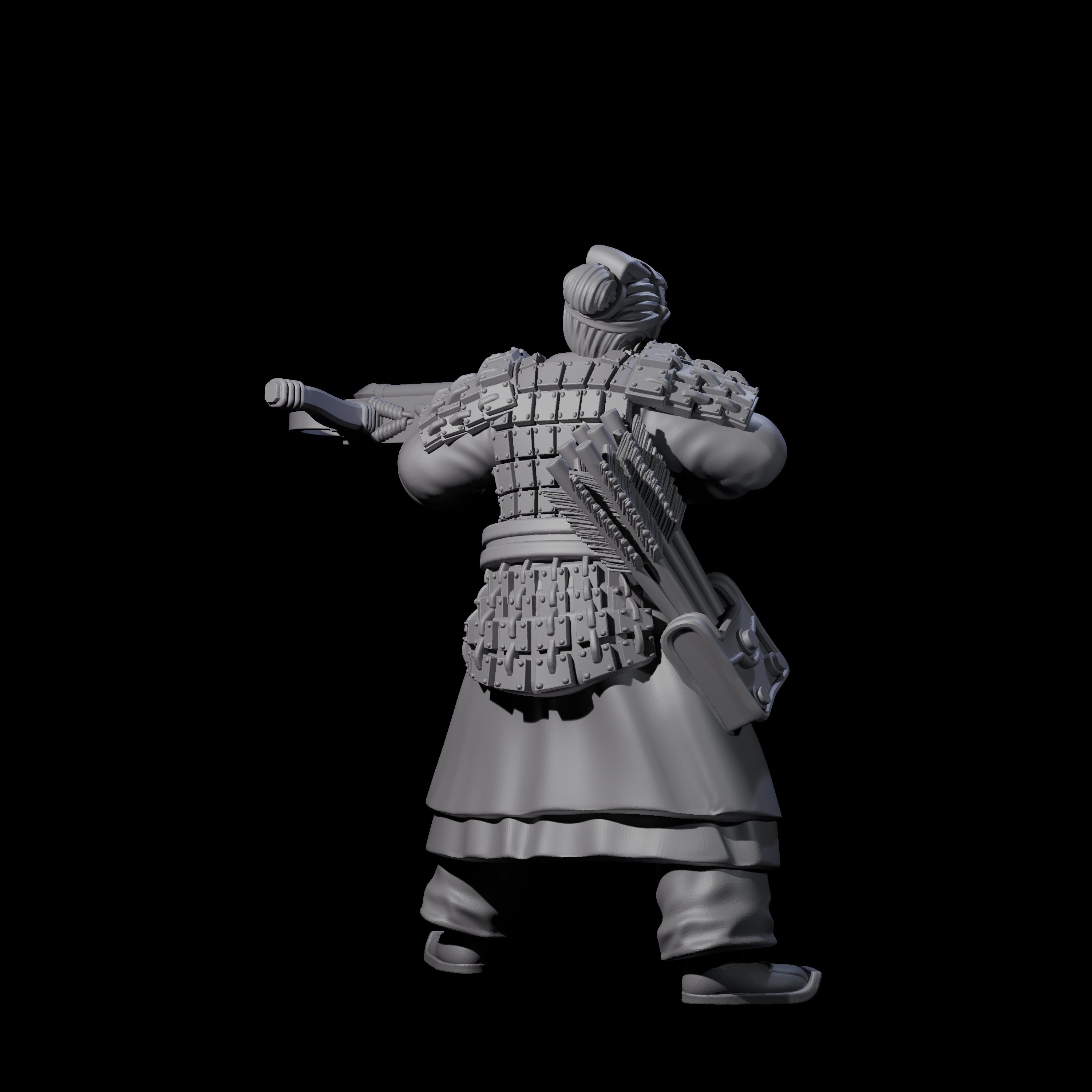 Chinese Terracotta Crossbowman B Miniature for Dungeons and Dragons, Pathfinder or other TTRPGs