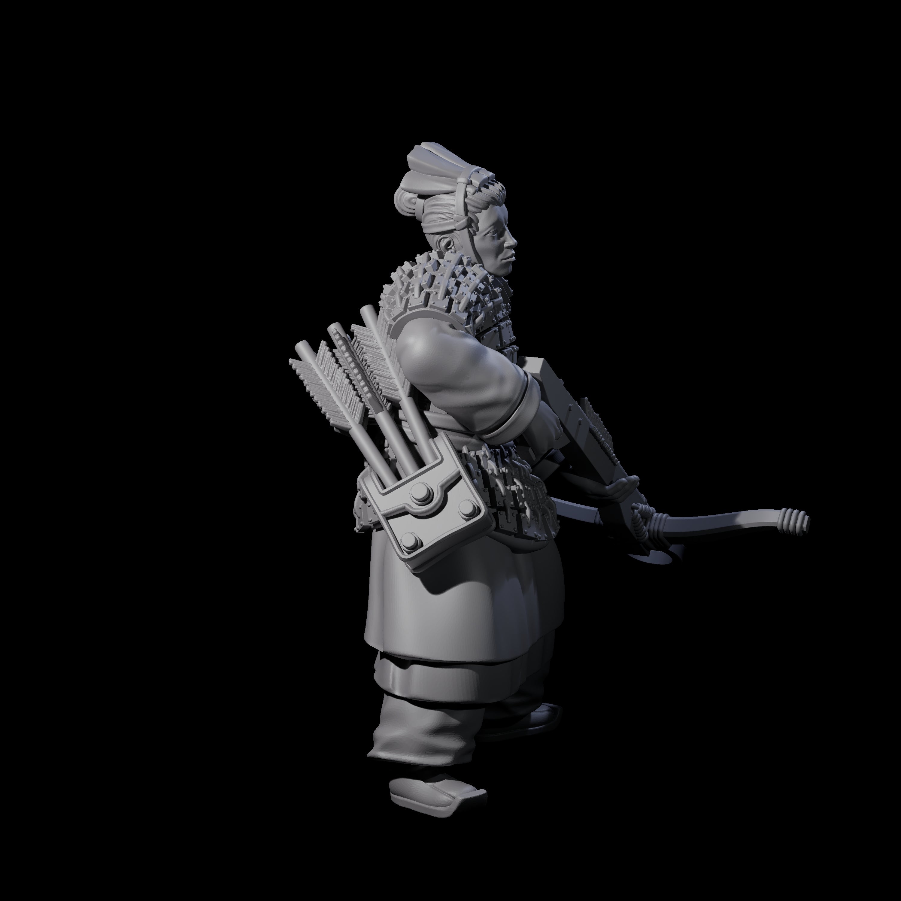 Chinese Terracotta Crossbowman C Miniature for Dungeons and Dragons, Pathfinder or other TTRPGs
