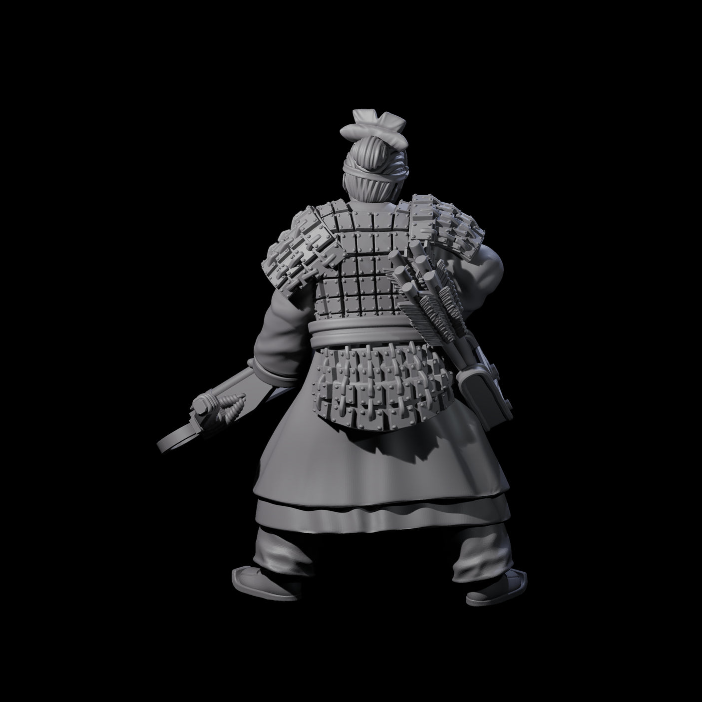 Chinese Terracotta Crossbowman C Miniature for Dungeons and Dragons, Pathfinder or other TTRPGs