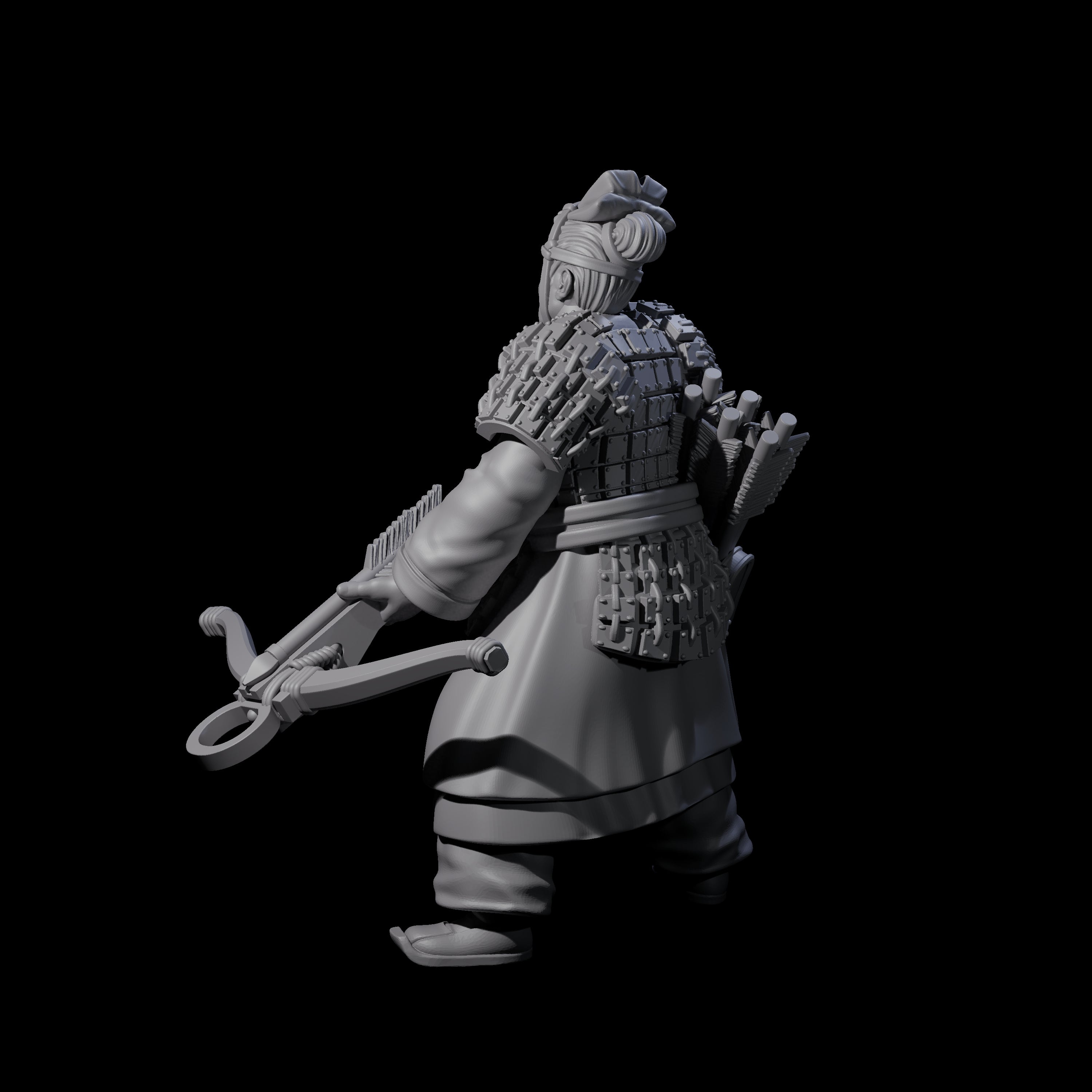 Chinese Terracotta Crossbowman C Miniature for Dungeons and Dragons, Pathfinder or other TTRPGs