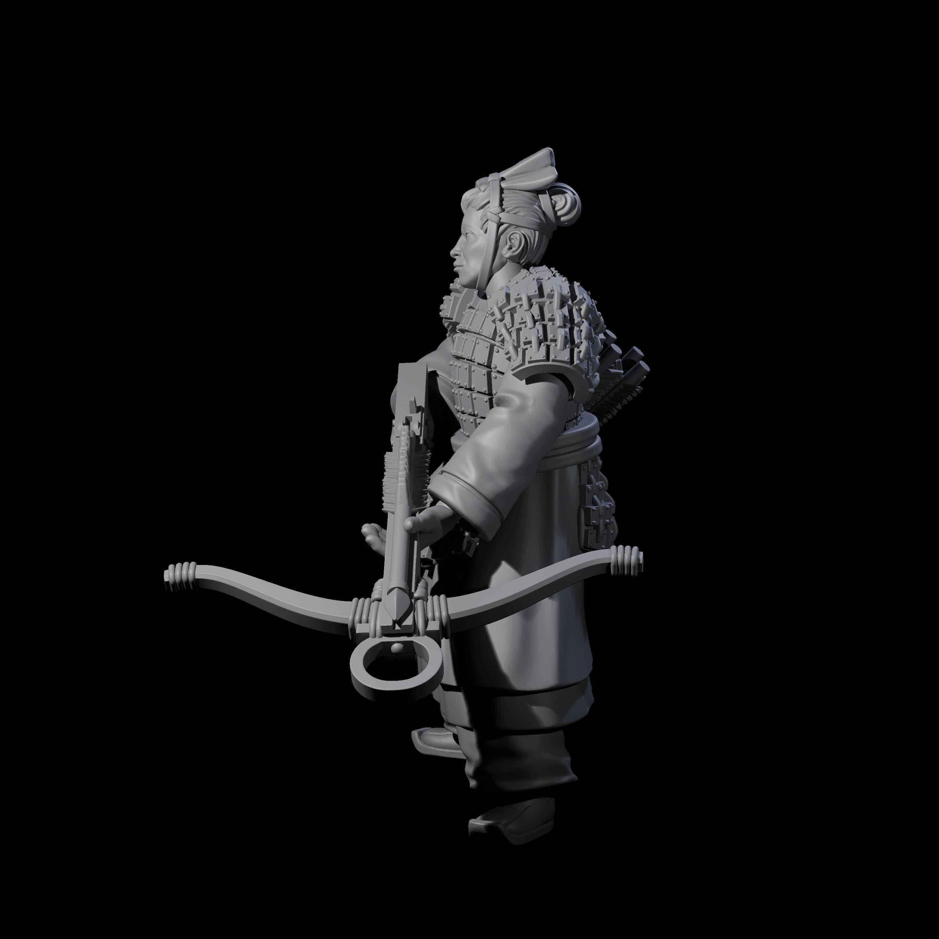 Chinese Terracotta Crossbowman C Miniature for Dungeons and Dragons, Pathfinder or other TTRPGs